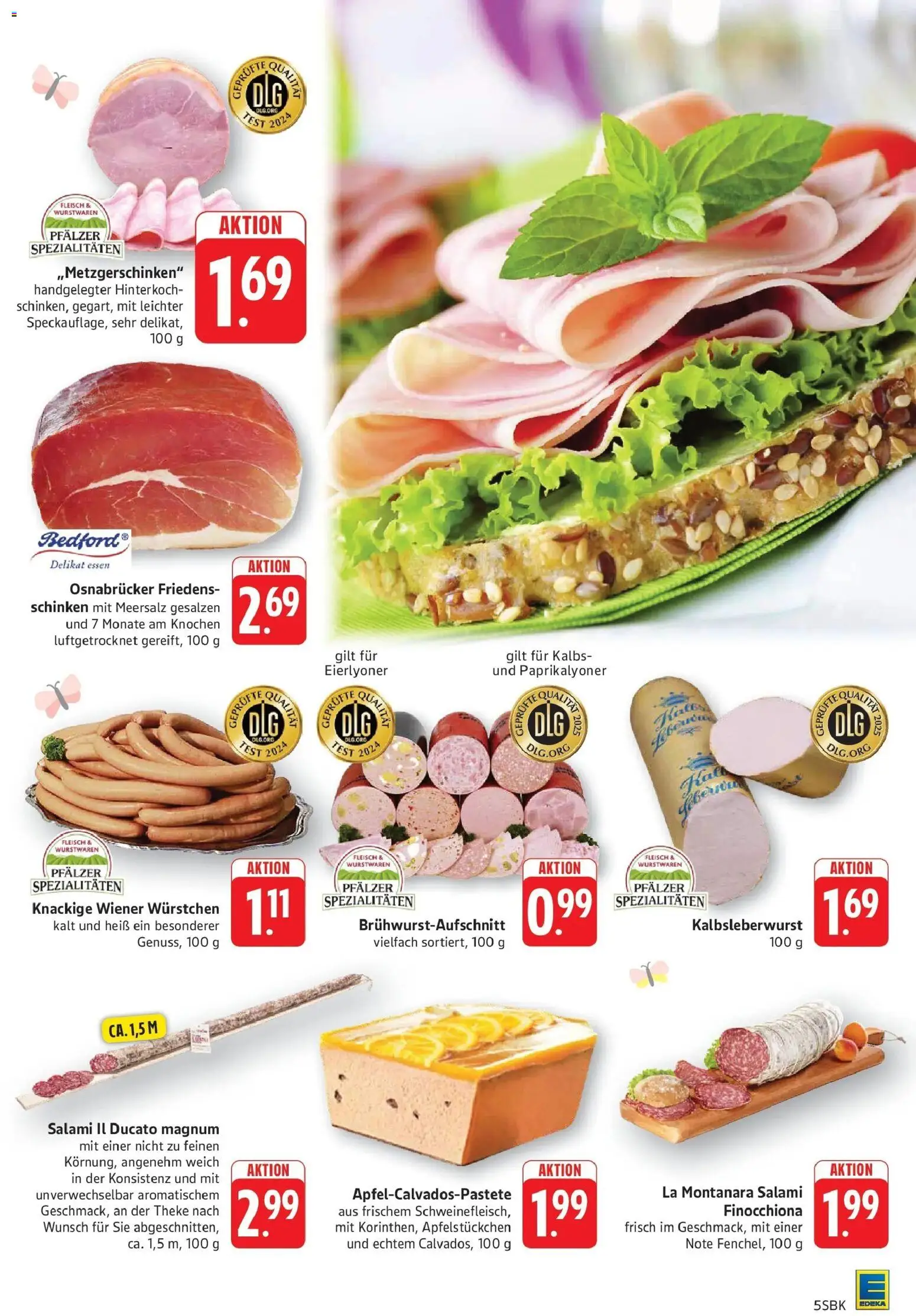 Angebote – gültig ab 30.03.2026 | Seite: 5 | Produkte: Wiener wurstchen, Theke, Salami, Schinken