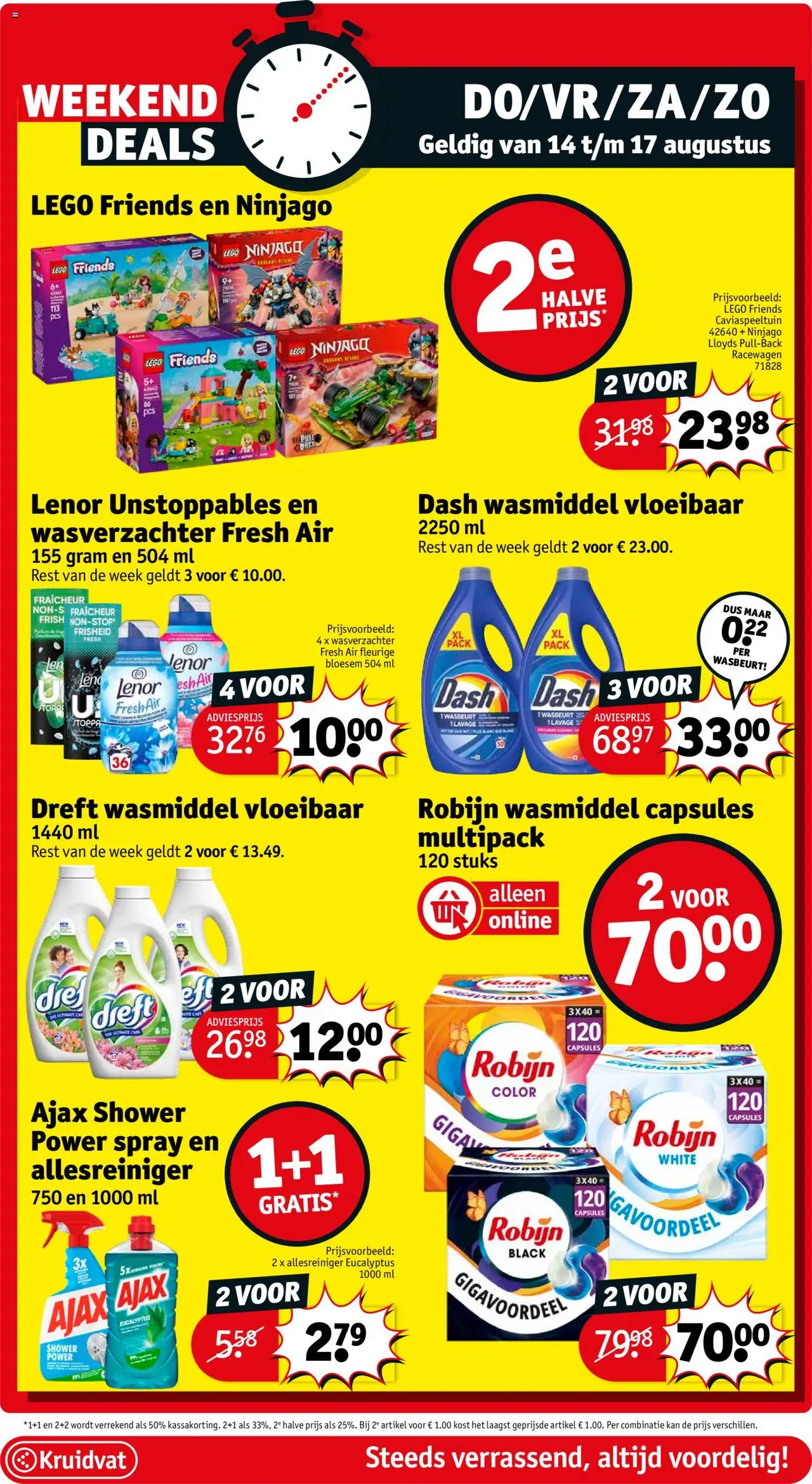  | Pagina: 9 | Producten: Üdítők, Wasmiddel, Robijn, Kan