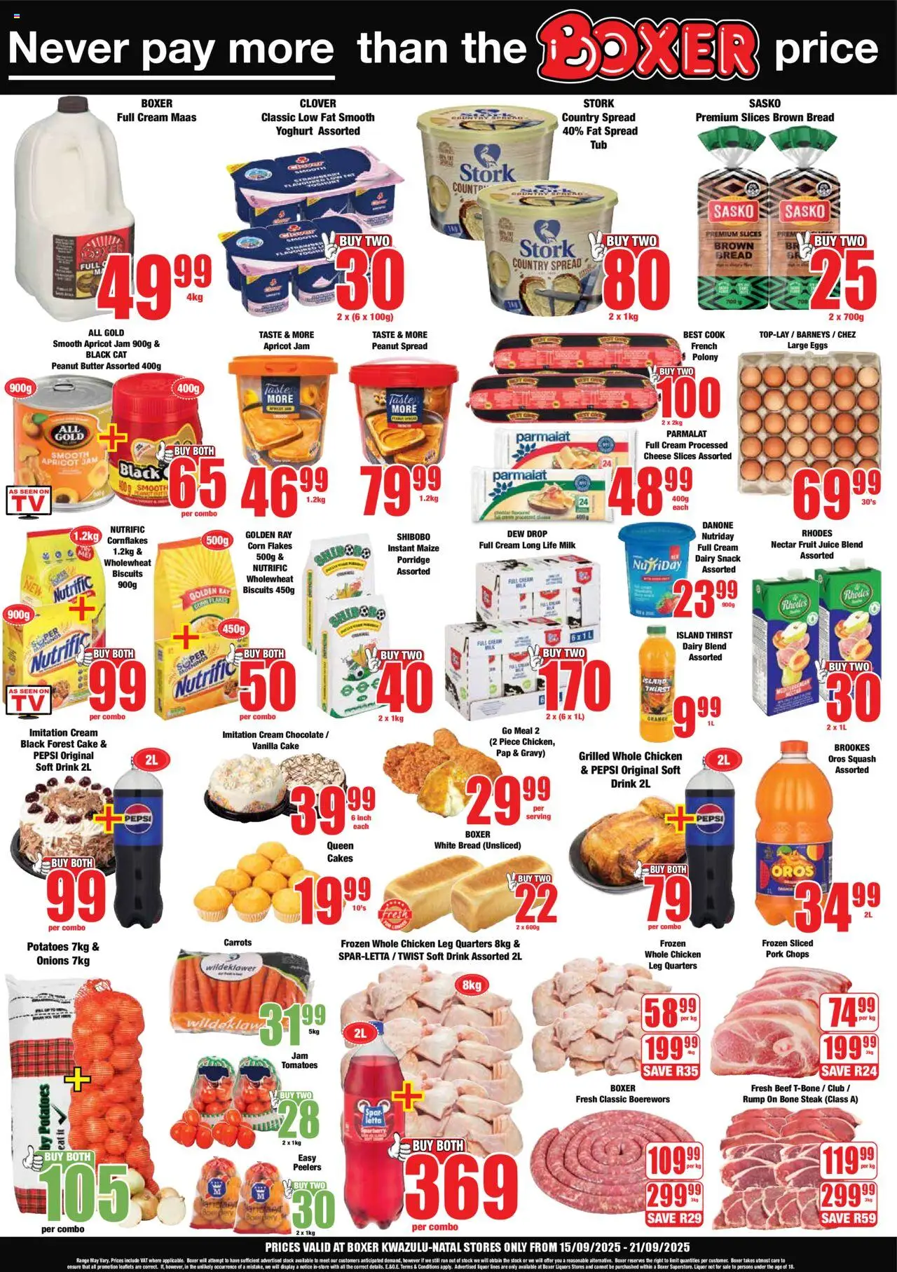 New Boxer catalogue – valid from 15.09.2025 | Page: 2 | Products: Jam, Bread, Stock, Dairy blend
