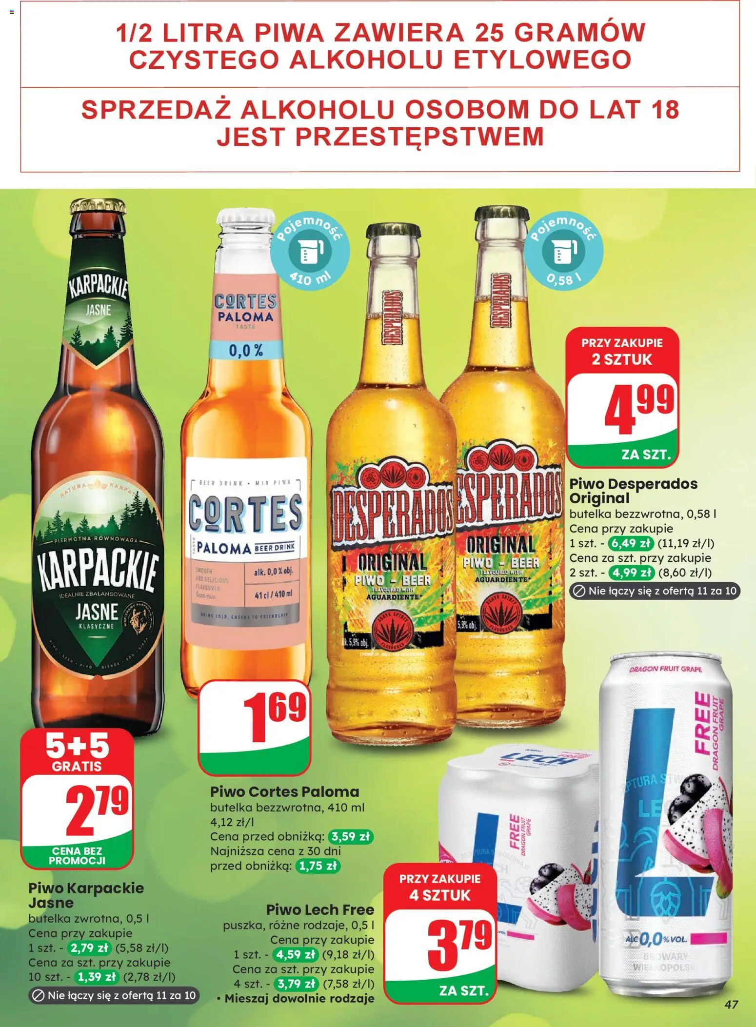 Dino Gazetka od 12.11.2025 | Strona: 47 | Produkty: Piwo Desperados, Piwo