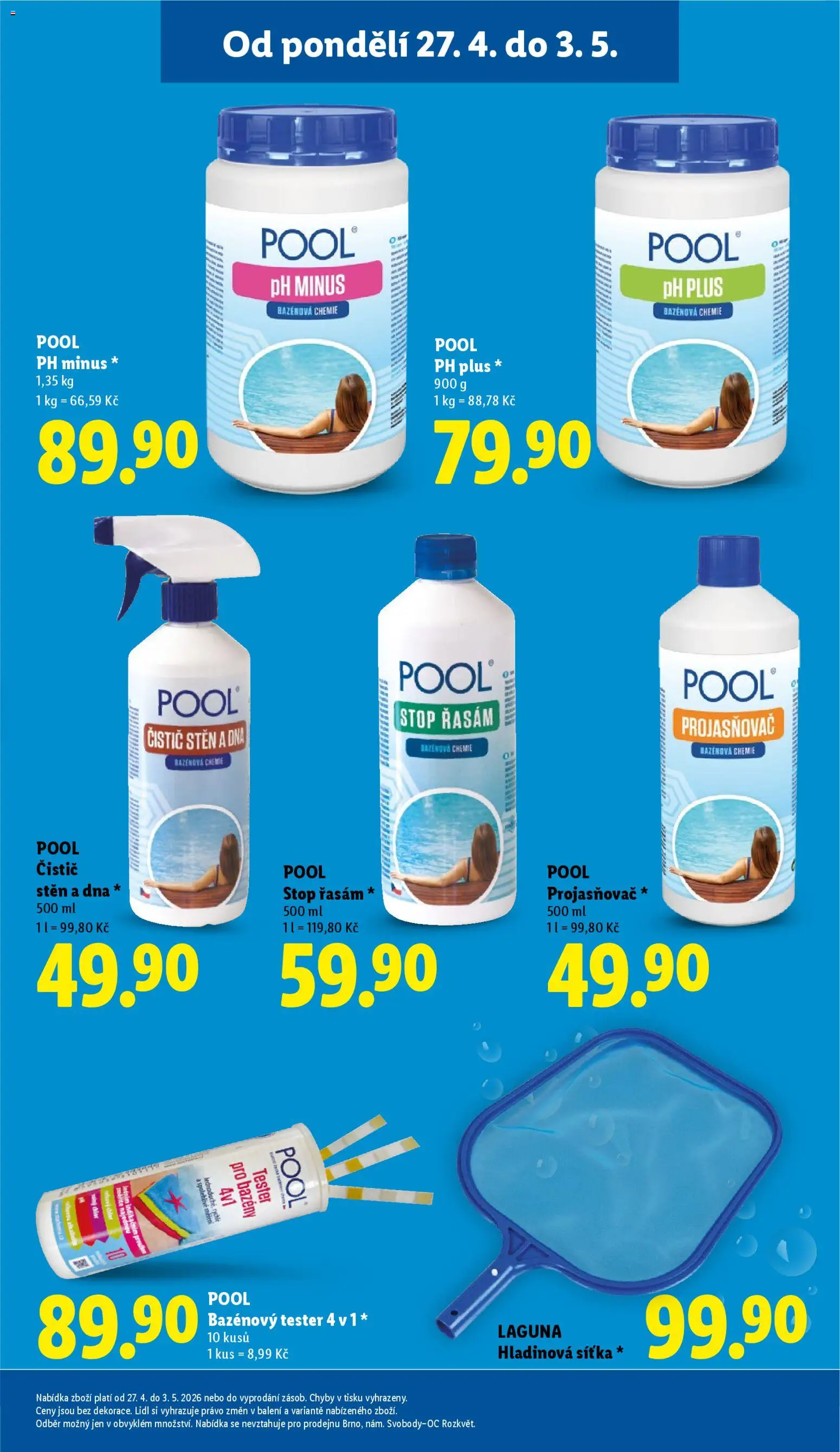 Lidl leták od 27.04.2026 | Strana: 35 | Produkty: Bazény, Bazénová chemie
