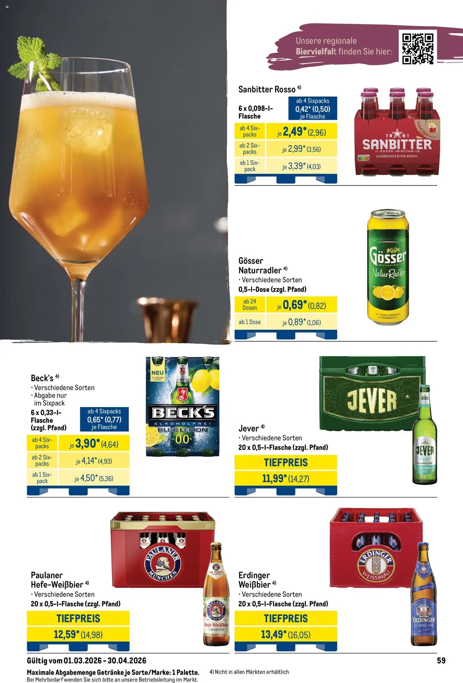 Metro Saisonkatalog Frühlings-Genuss – gültig ab 01.03.2026 | Seite: 67 | Produkte: Weißbier, Radler, Jever, Paulaner