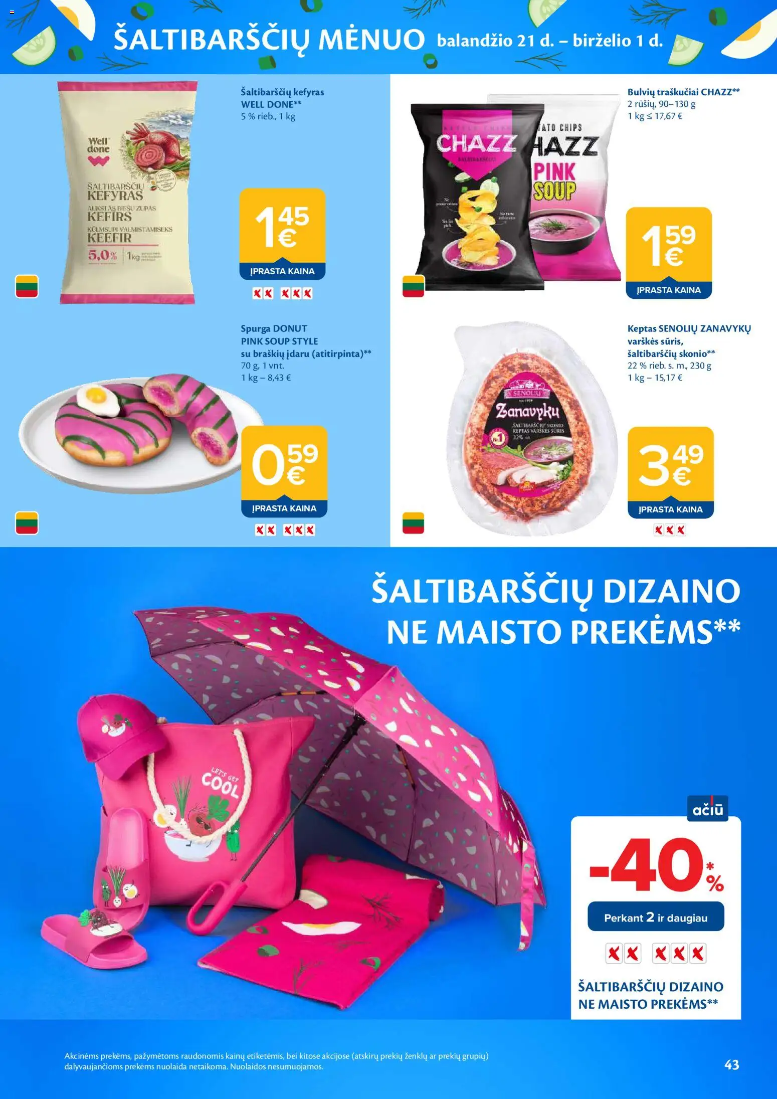 MAXIMA akcijos nuo 28.04.2026 | Puslapis: 43 | Prekių: Spurga, Traškučiai