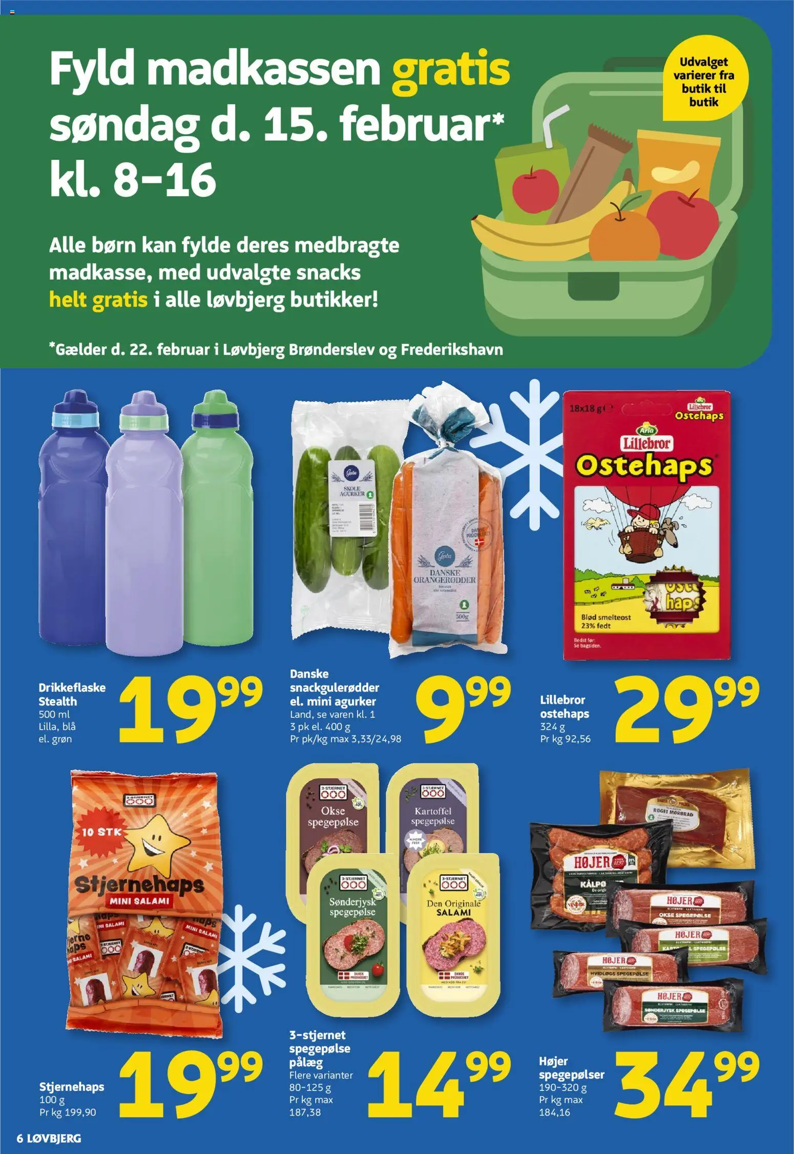 Løvbjerg tilbudsavis – gyldig fra 13.02.2026 | Side: 6 | Produkter: Salami, Agurker, Pålæg, Spegepølse