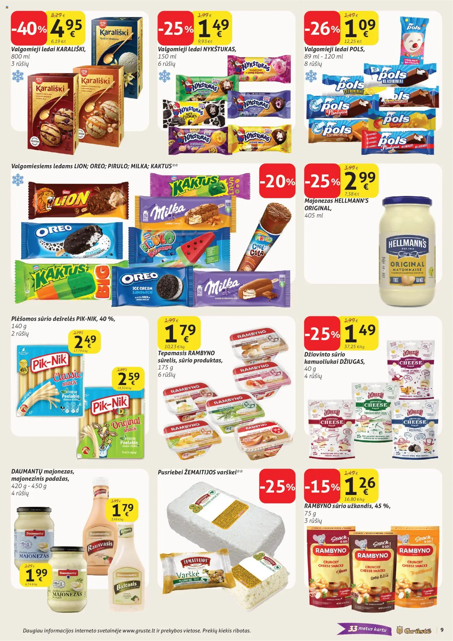 GRUSTE akcijos nuo 01.04.2026 | Puslapis: 9