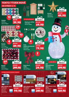 Náhled letáku Dveře pro skřítka, včetně příslušenství, různé druhy, cena za 1 balení od 05.11.2025 | Strana: 4 | Produkty: Závěs, Barvy, LED, Dekorace