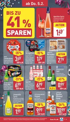 Aldi Prospekt 	 ab 02.02.2026 gültig | Seite: 33 | Produkte: Mars, Southern comfort, Rotkäppchen, Bourbon