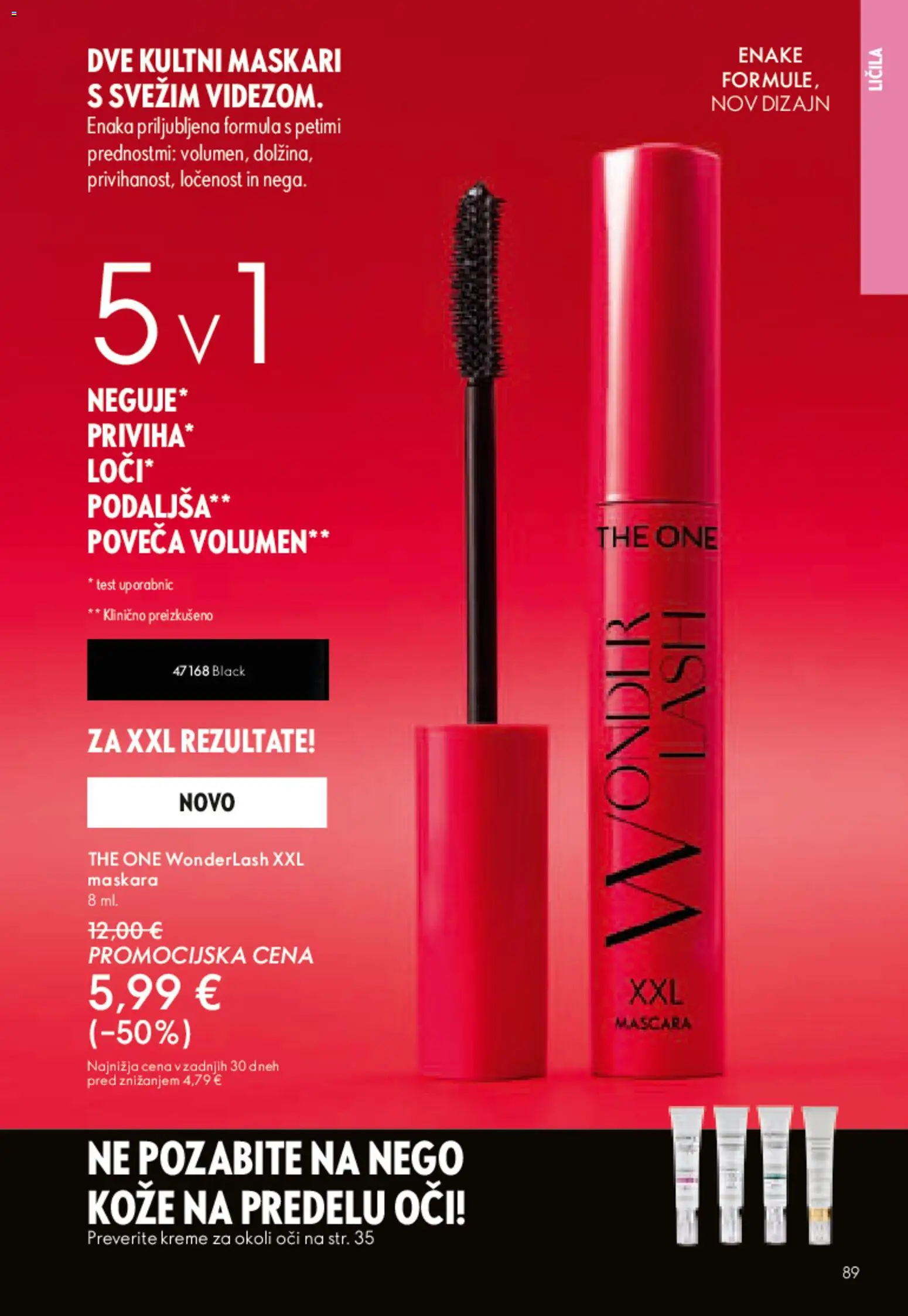 Novi Oriflame katalog ponudbe – veljaven od 01.04.2026 | Stran: 88 | Izdelki: Licila, Maskara