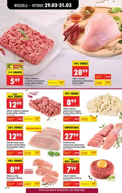 Pogląd oferty "Filet z indyka pakowany próżniowo Kraina Mięs, Vacuum-packed turkey fillet" - ważna od 29.03.2026 | Strona: 38