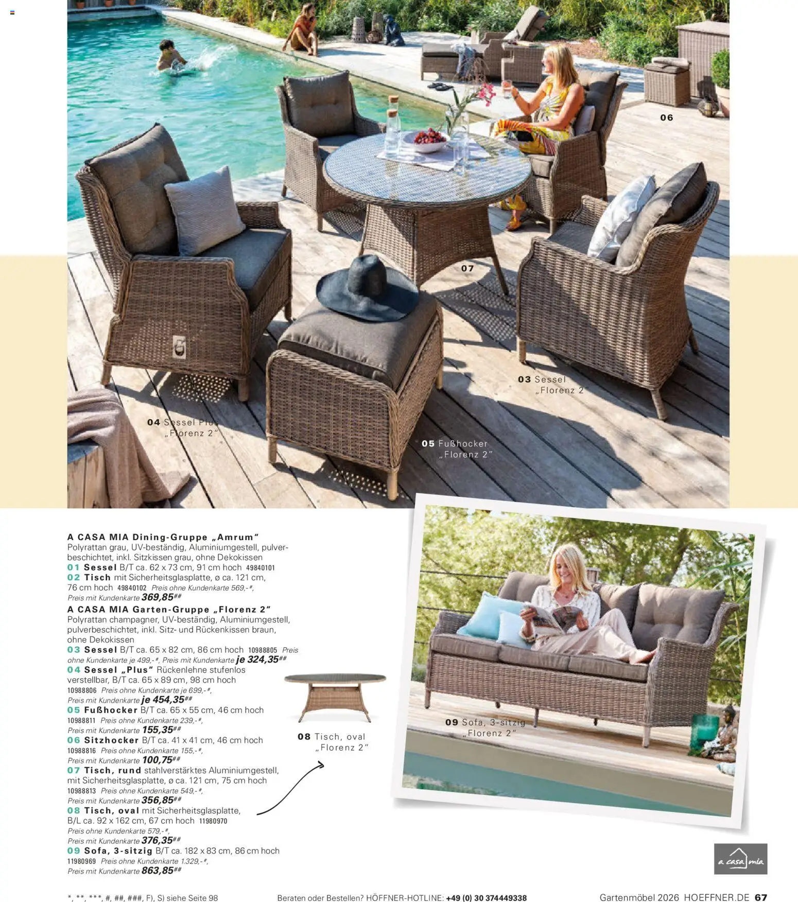 Höffner Prospekt Gartenmöbel – gültig ab 27.03.2026 | Seite: 67 | Produkte: Sessel, Tisch