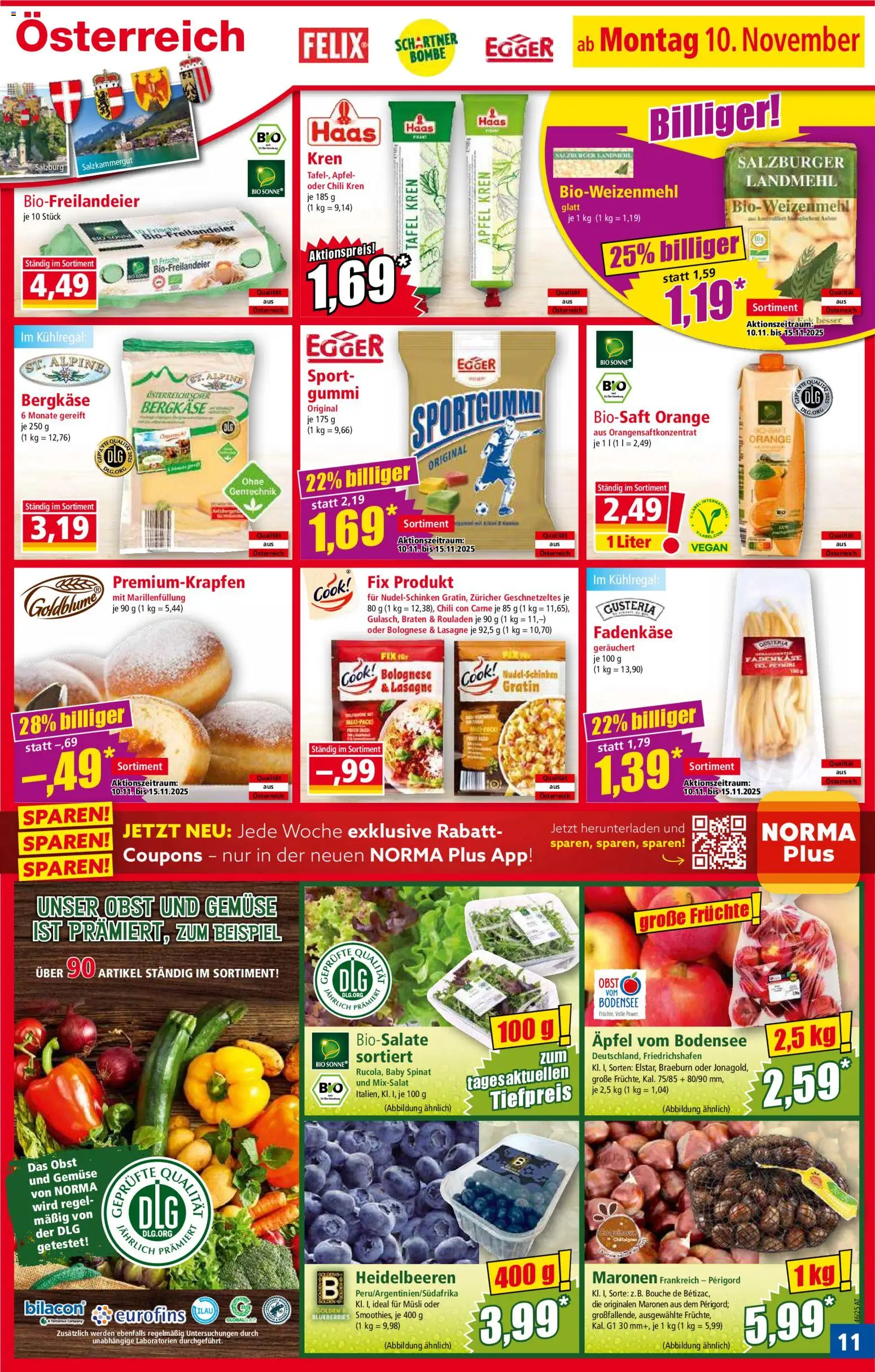Norma Flugblatt gültig ab 10.11.2025 | Seite: 12 | Produkte: Gemüse, Obst, Chili, Äpfel