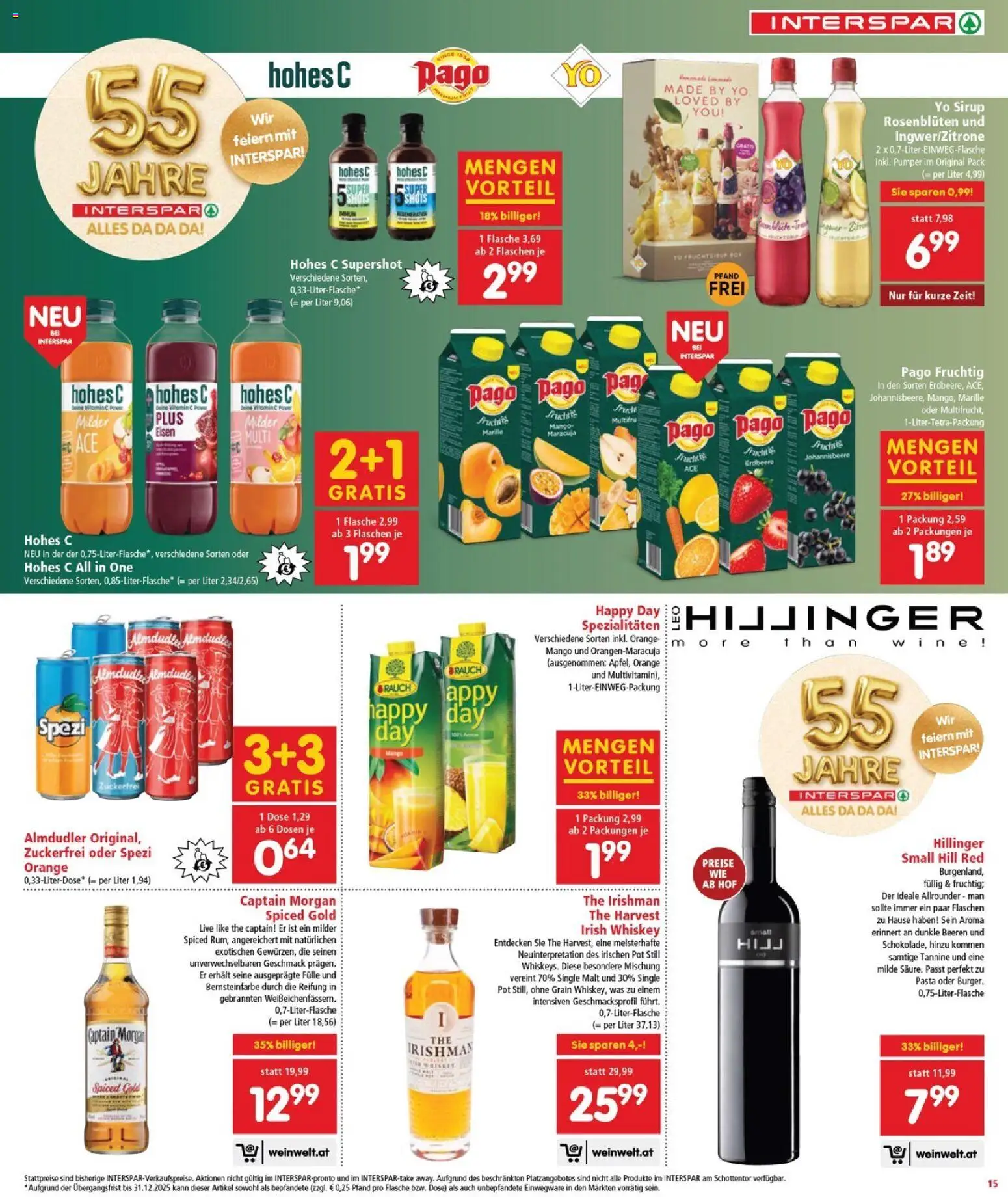 Interspar Flugblatt - Burgenland Nord gültig ab 06.11.2025 | Seite: 16 | Produkte: Pasta, Whiskey, Mango