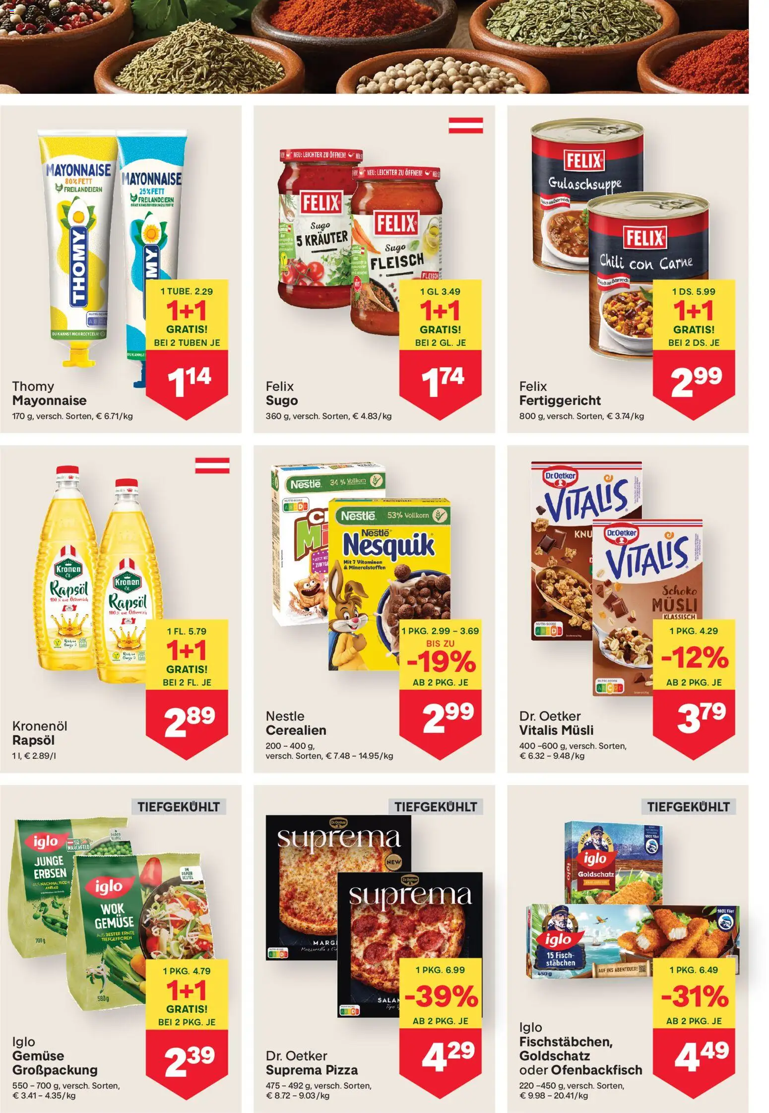 MPREIS Flugblatt gültig ab 12.02.2026 | Seite: 12 | Produkte: Gemüse, Chili, Erbsen, Fisch