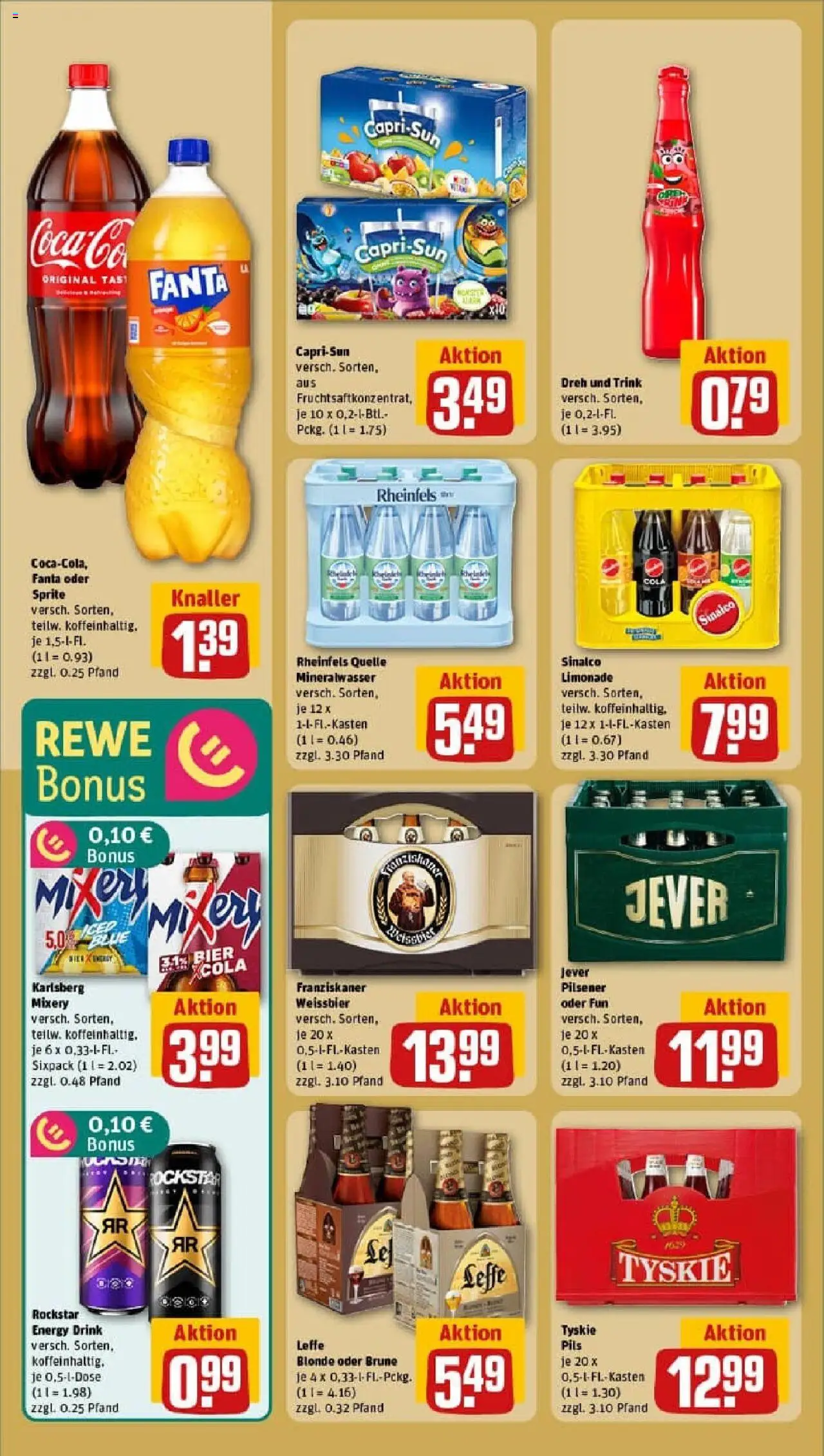 Rewe prospekt Essen	 – gültig ab 19.10.2025 | Seite: 16 | Produkte: Sinalco, Cola, Energy, Jever