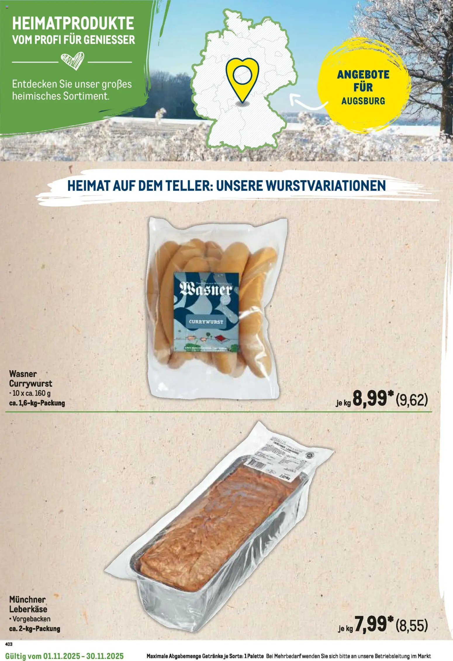 Metro Regionaler Flyer – gültig ab 01.11.2025 | Seite: 98 | Produkte: Leberkase