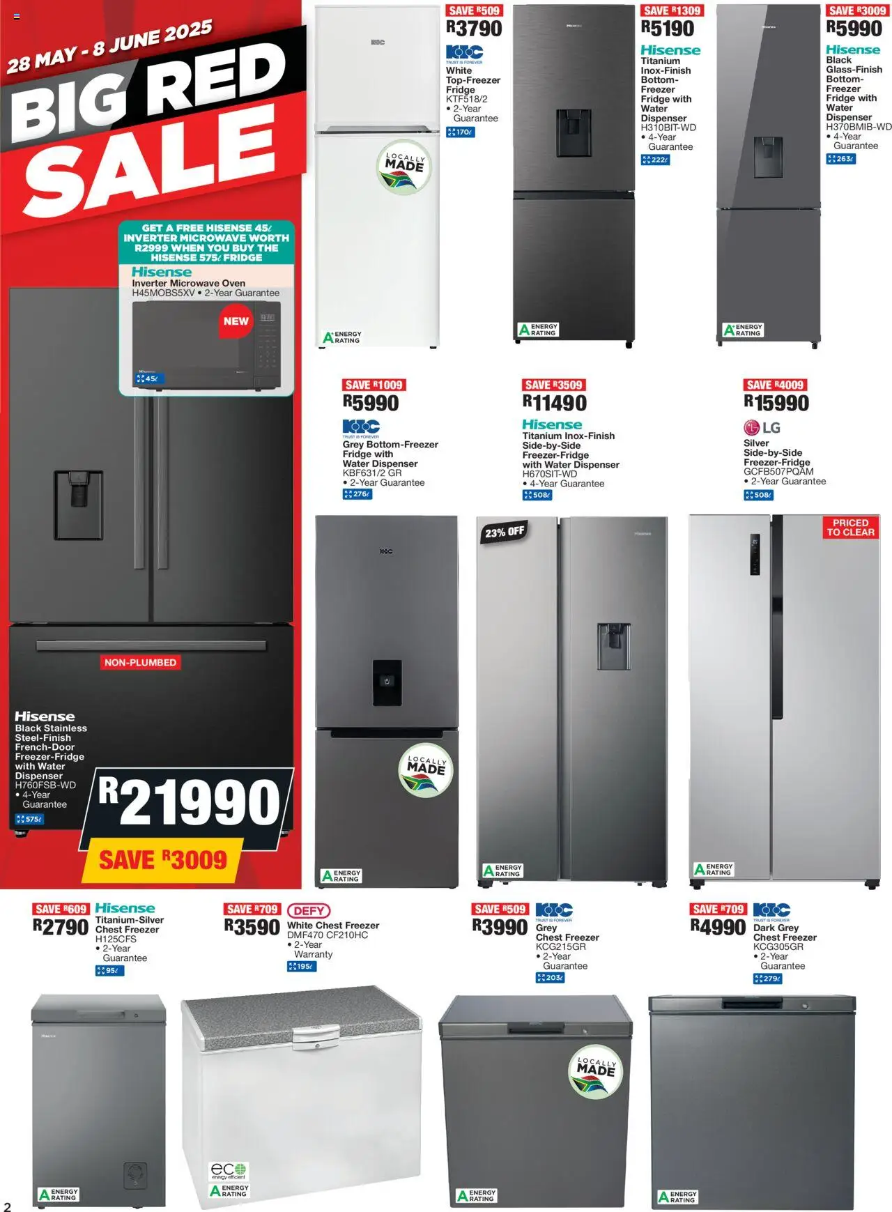 OK Furniture Catalogue │ valid from 28.05.2025 | Page: 2 | Products: Freezer, Oven, Microwave oven, Water