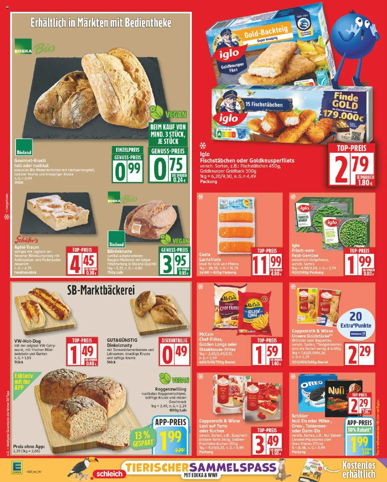 Edeka Prospekt 	 – gültig ab 08.09.2025 | Seite: 6 | Produkte: Iglo, Apple, Fischstabchen, Eis
