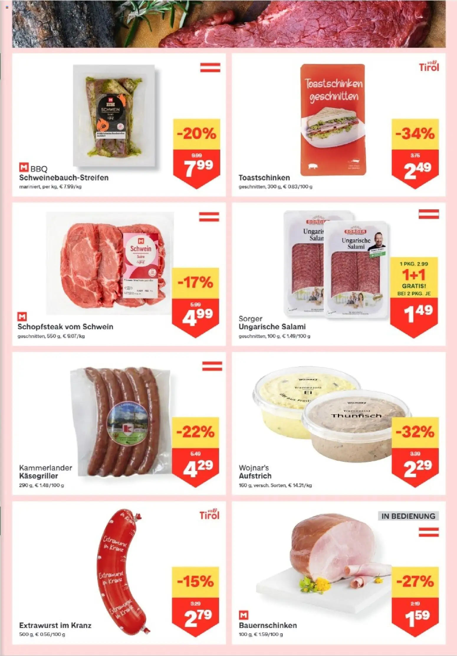MPREIS Altenmarkt im Pongau gültig ab 07.05.2026 | Seite: 3 | Produkte: Salami