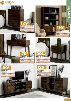 Pré-visualização E.Leclerc - Folheto Brico Lamego válido de 21.03.2026 | Página: 9 | Produtos: Cómoda, Mesa de cabeceira, Mesa, Aparador