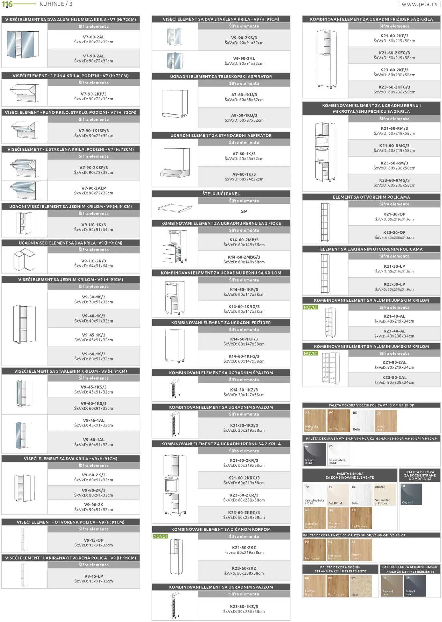 Jela katalog - važi od 15.12.2025 | Strana: 116 | Proizvode: Polica, Orah, Frižider, Aspirator