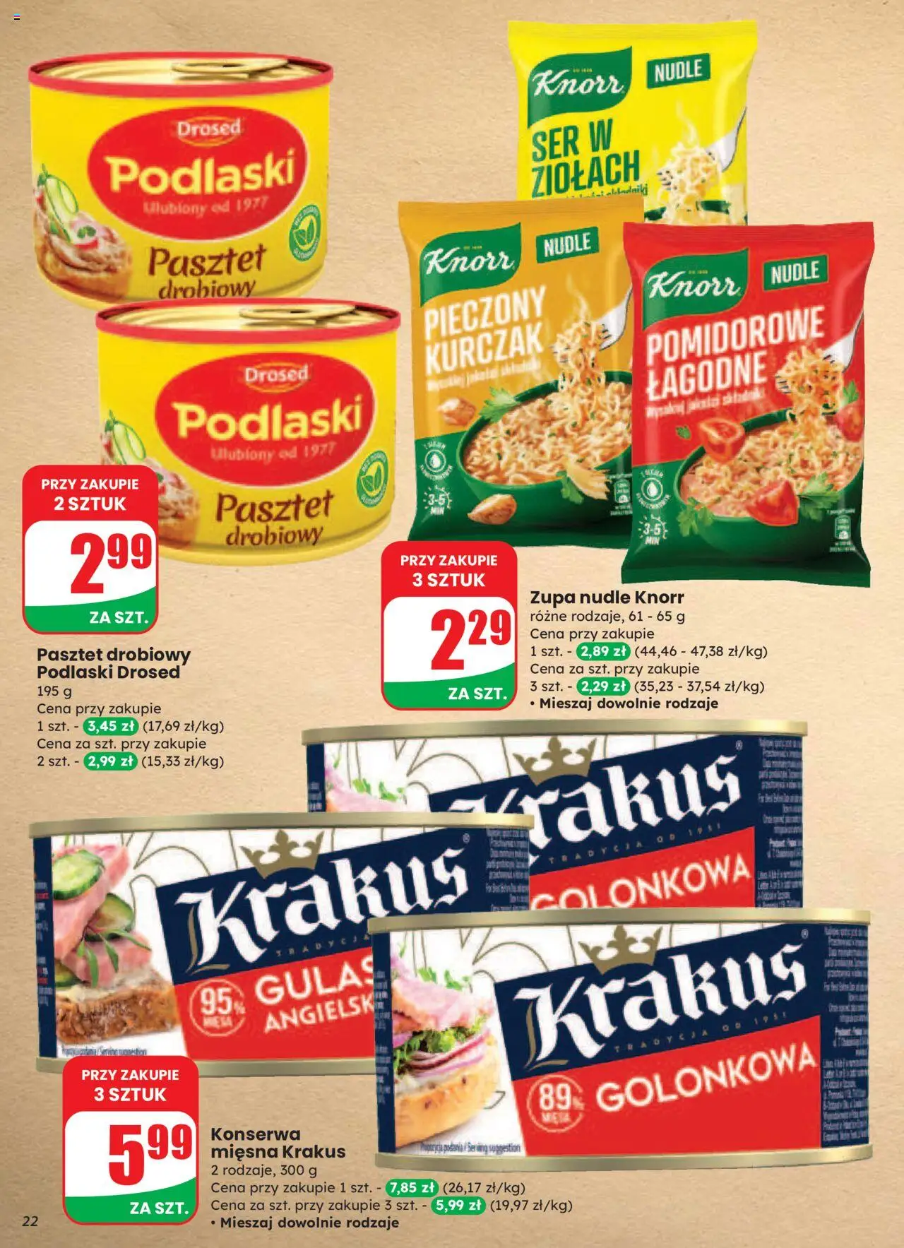Dino Gazetka od 20.08.2025 | Strona: 22 | Produkty: Kurczak, Zupa, Ser