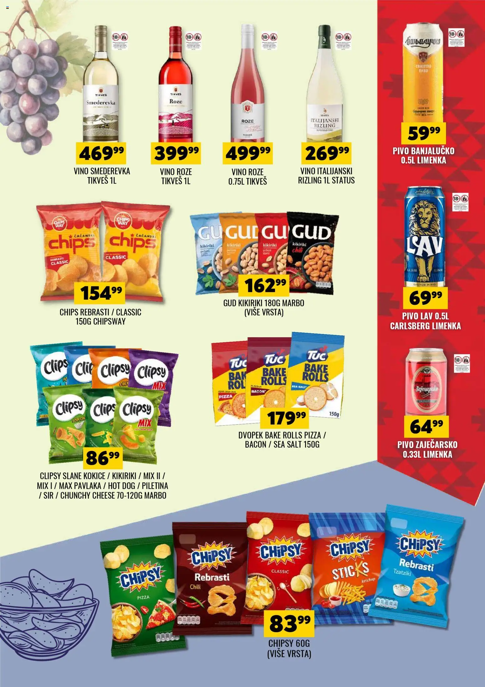 Tekijanka katalog - važi od 03.04.2026 | Strana: 11 | Proizvode: Vino, Piletina, Pavlaka, Roze vino