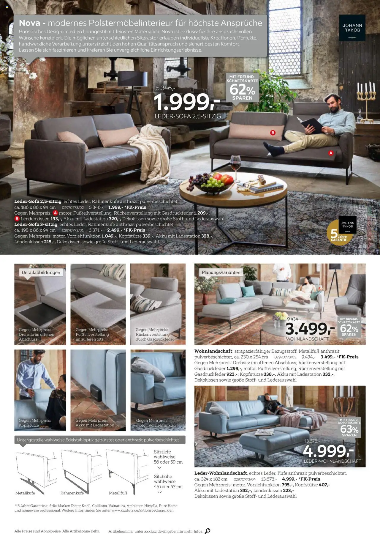 XXXL Lutz Wohntrends zum Bestpreis - gültig ab dem 04.08.2025 | Seite: 14 | Produkte: Wohnlandschaft, Ledersofa