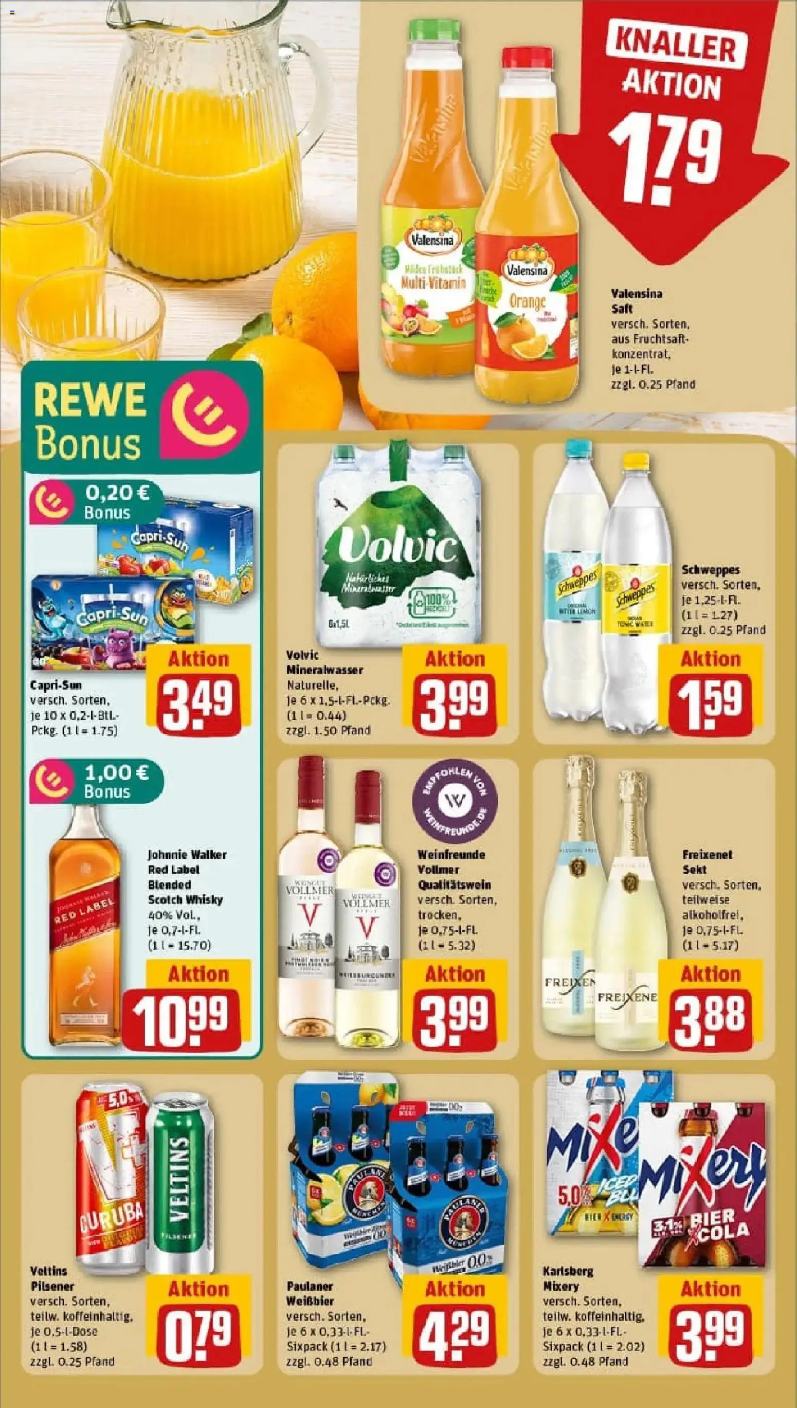 Rewe prospekt Berlin / Prenzlauer Berg	 – gültig ab 02.02.2026 | Seite: 15 | Produkte: Whisky, Weißbier, Saft, Veltins