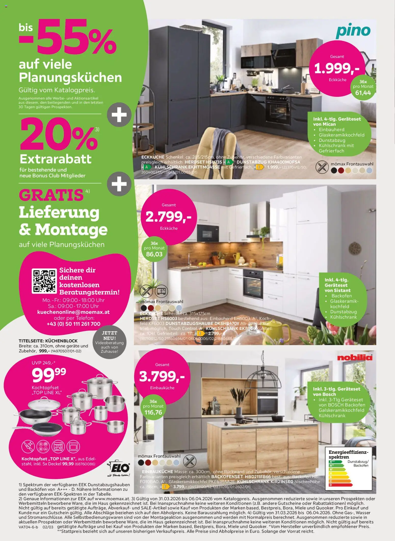 Mömax Prospekt aktuell gültig ab 30.03.2026 | Seite: 2 | Produkte: Wasser, Telefon, Uhr, Kochfeld