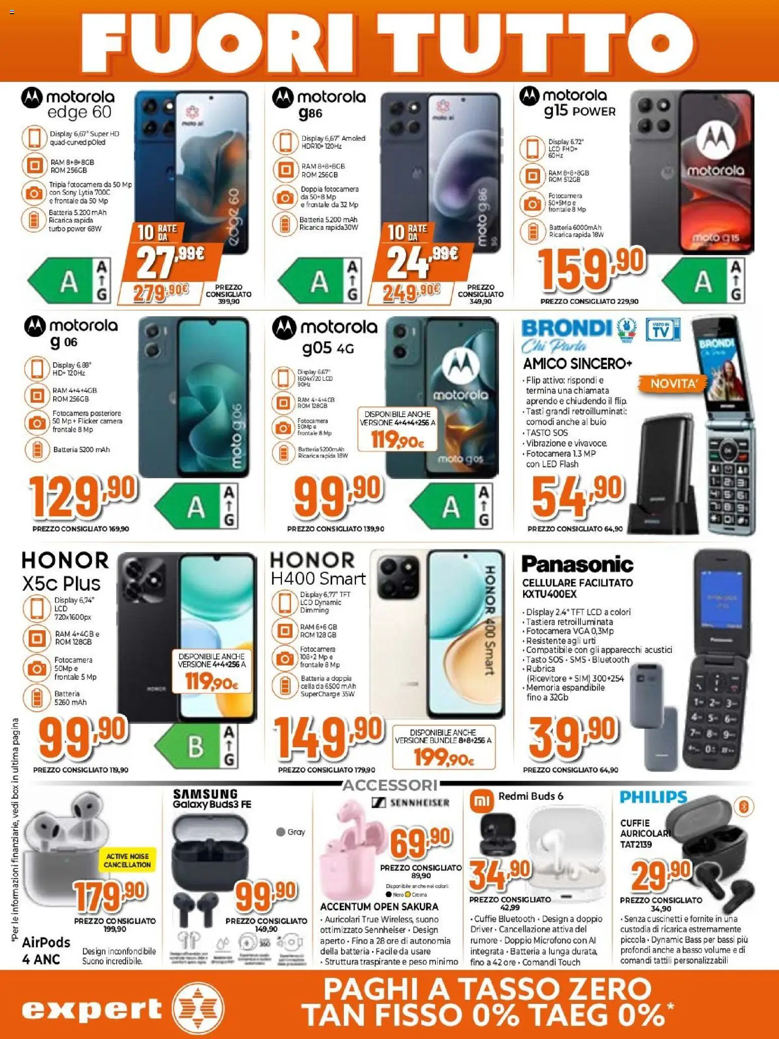 Volantino Expert del 15.01.2026 | Pagina: 4 | Prodotti: Cuffie, Fotocamera, Microfono, Batteria