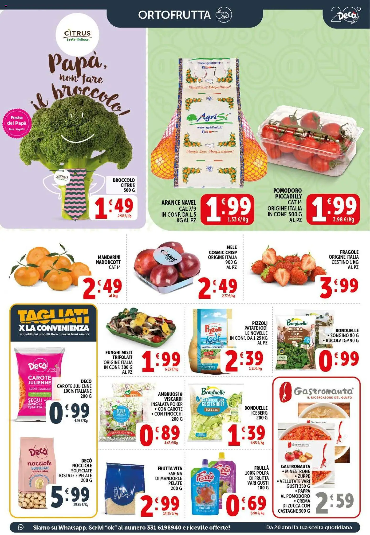 Volantino Decò del 17.03.2026 | Pagina: 7 | Prodotti: Crema, Patate, Funghi, Cestino