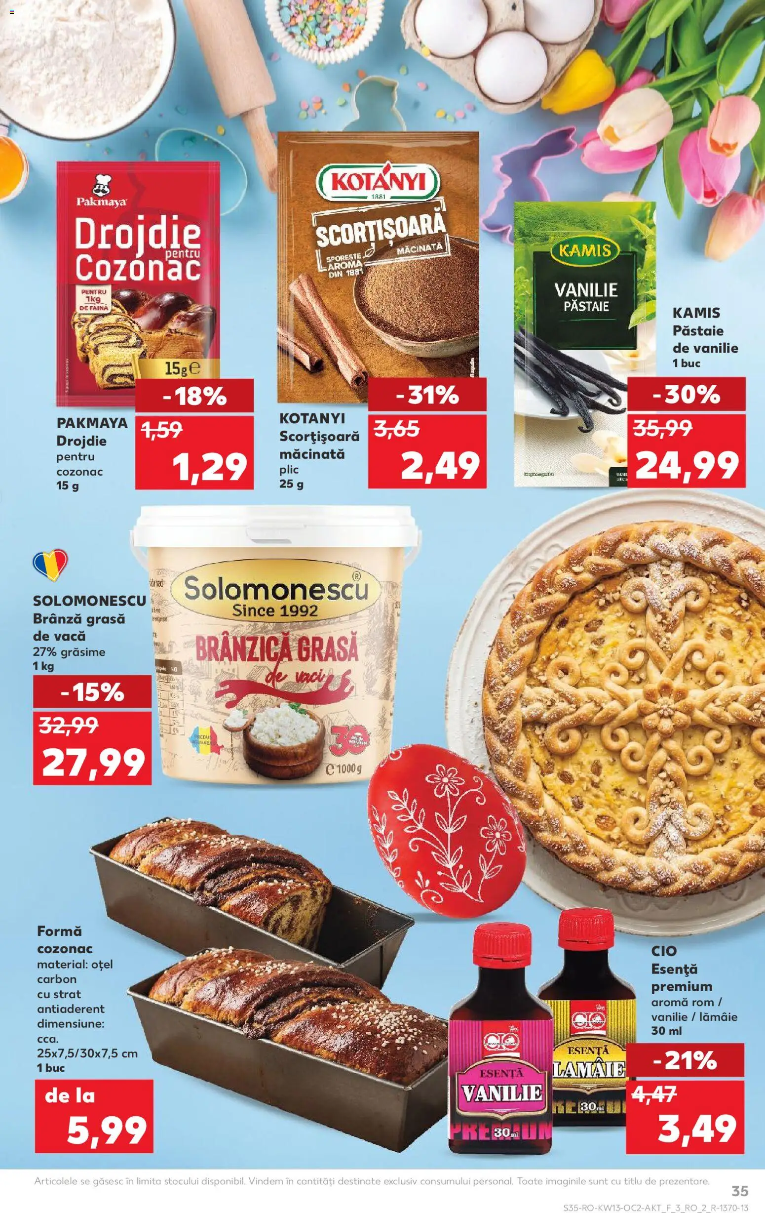 Noul catalog Kaufland – valabil de la 25.03.2026 | Pagină: 35 | Produse: Brânză, Făină, Rom, Lămâie