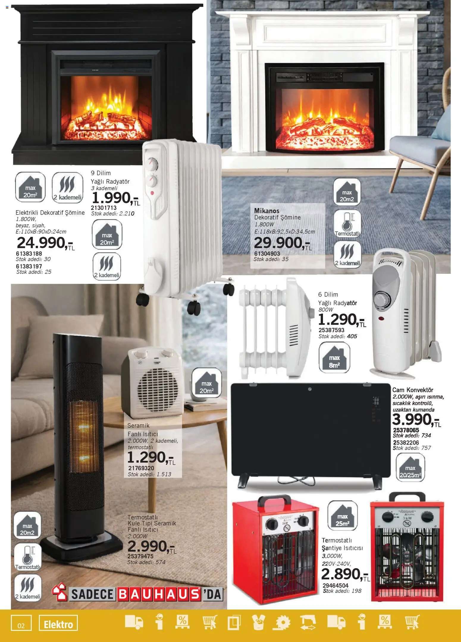 Bauhaus aktüel ürünler kataloğu yayımlandı! Bu hafta 31 Ocak 2026 - 27 Şubat 2026 günü Bauhaus indirimli ürünleri