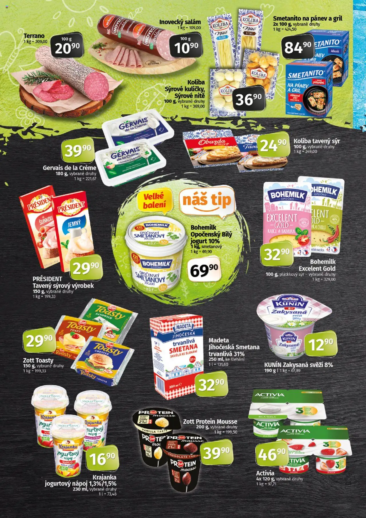 Coop leták - Tip Extra od 11.06.2025 | Strana: 2 | Produkty: Sýr, Inovecký salám, Citron, Protein