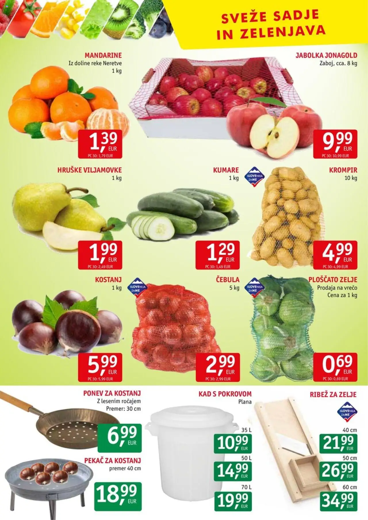 Novi Jager katalog ponudbe – veljaven od 01.10.2025 | Stran: 8 | Izdelki: Ribez, Mandarine, Krompir, Hruške