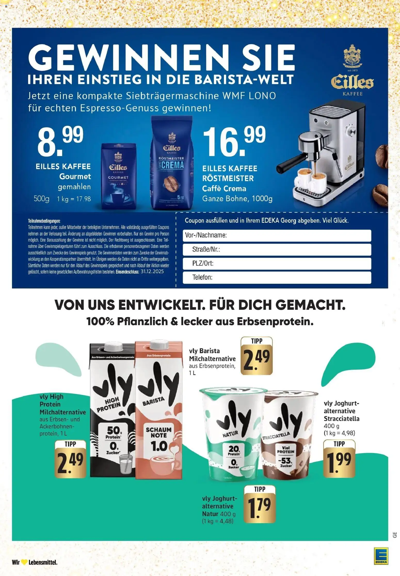 Edeka prospekt Bad Camberg	 – gültig ab 08.12.2025 | Seite: 7 | Produkte: Joghurt, Kaffee, Zucker, Erbsen