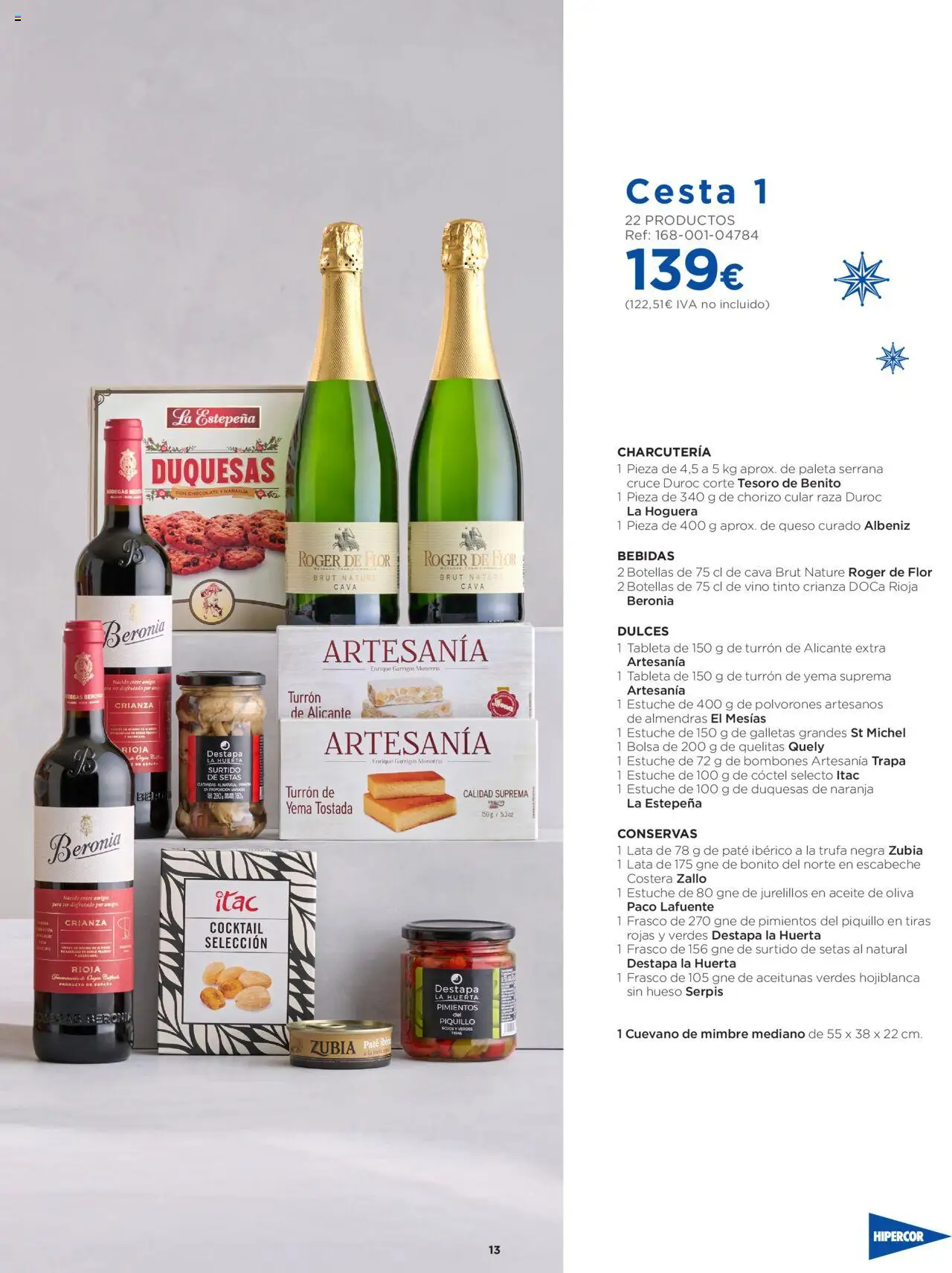 Hipercor catálogo │ válido desde el 06.10.2025 | Página: 13 | Productos: Queso, Paté, Bolsa, Cesta