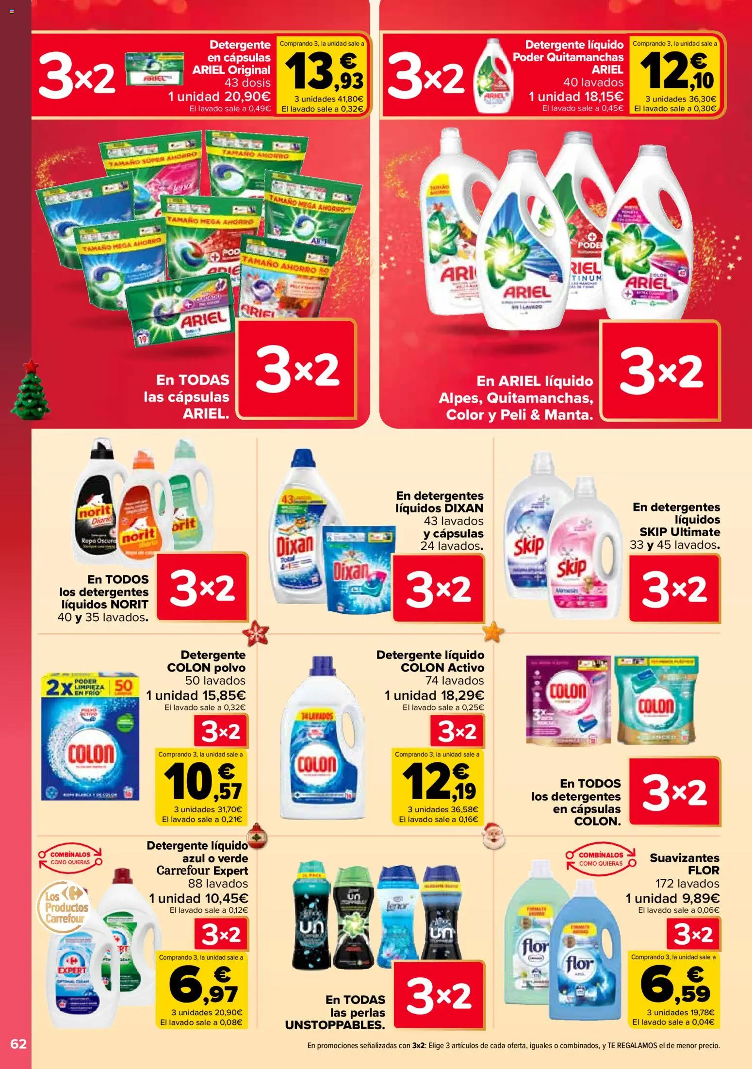 Carrefour folleto │ válido desde el 12.12.2025 | Página: 64 | Productos: Polvo, Quitamanchas, Té, Detergente líquido