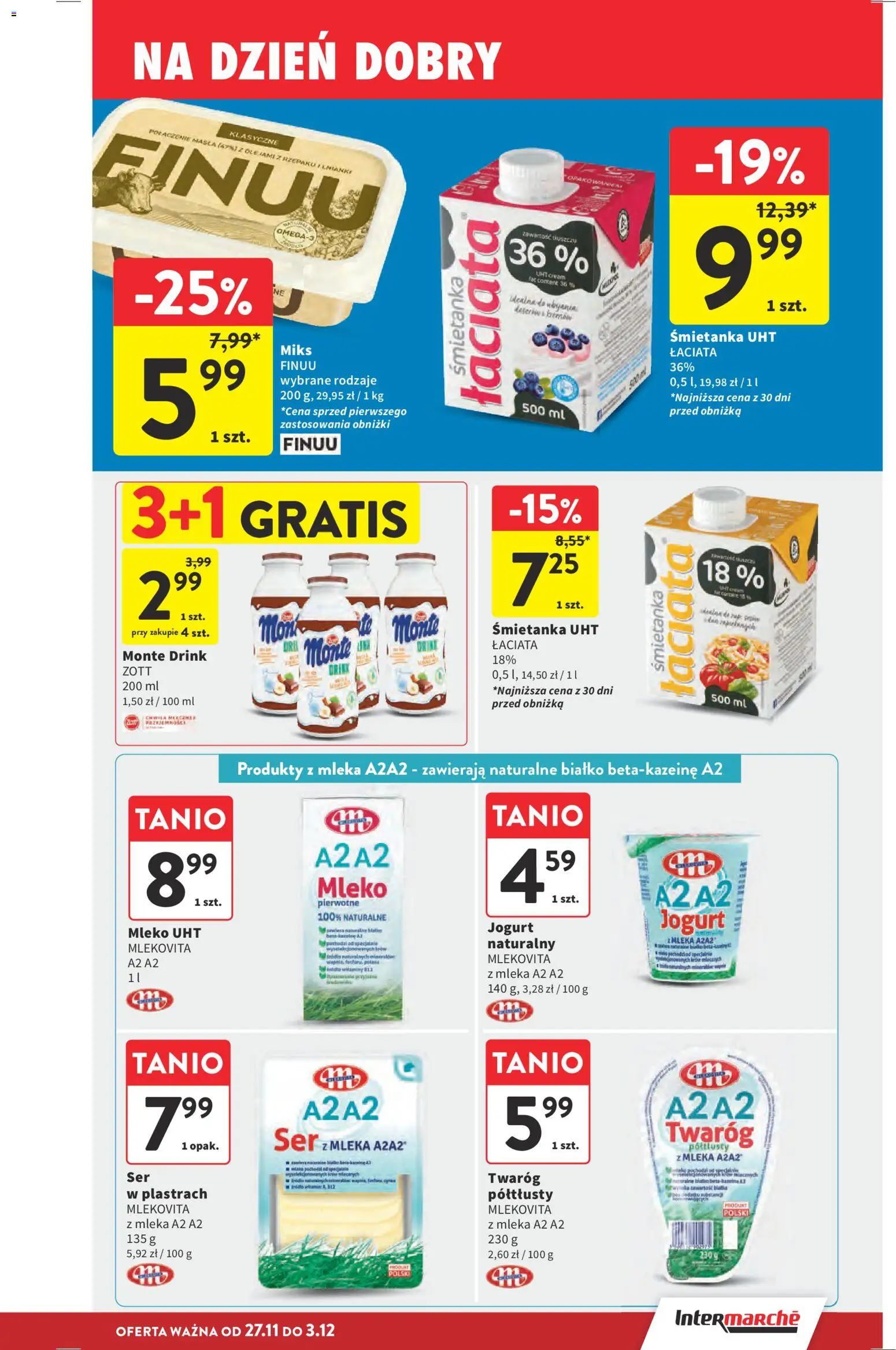 Intermarche Black Friday od 27.11.2025 | Strona: 44 | Produkty: Ubrania, Mleka, Mleko, Twaróg