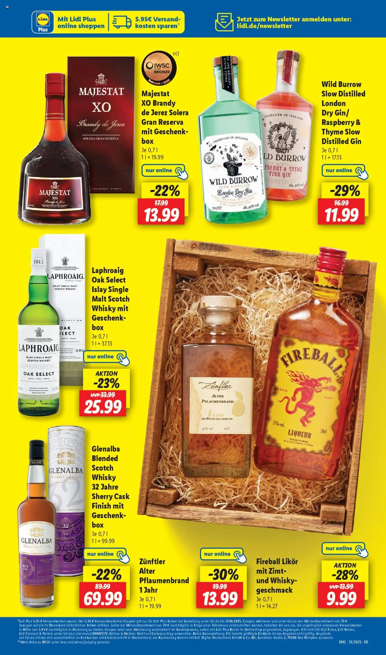 Lidl Prospekt Marne - gültig ab dem 11.08.2025 | Seite: 59 | Produkte: Whisky, Likör, Bad, Gin