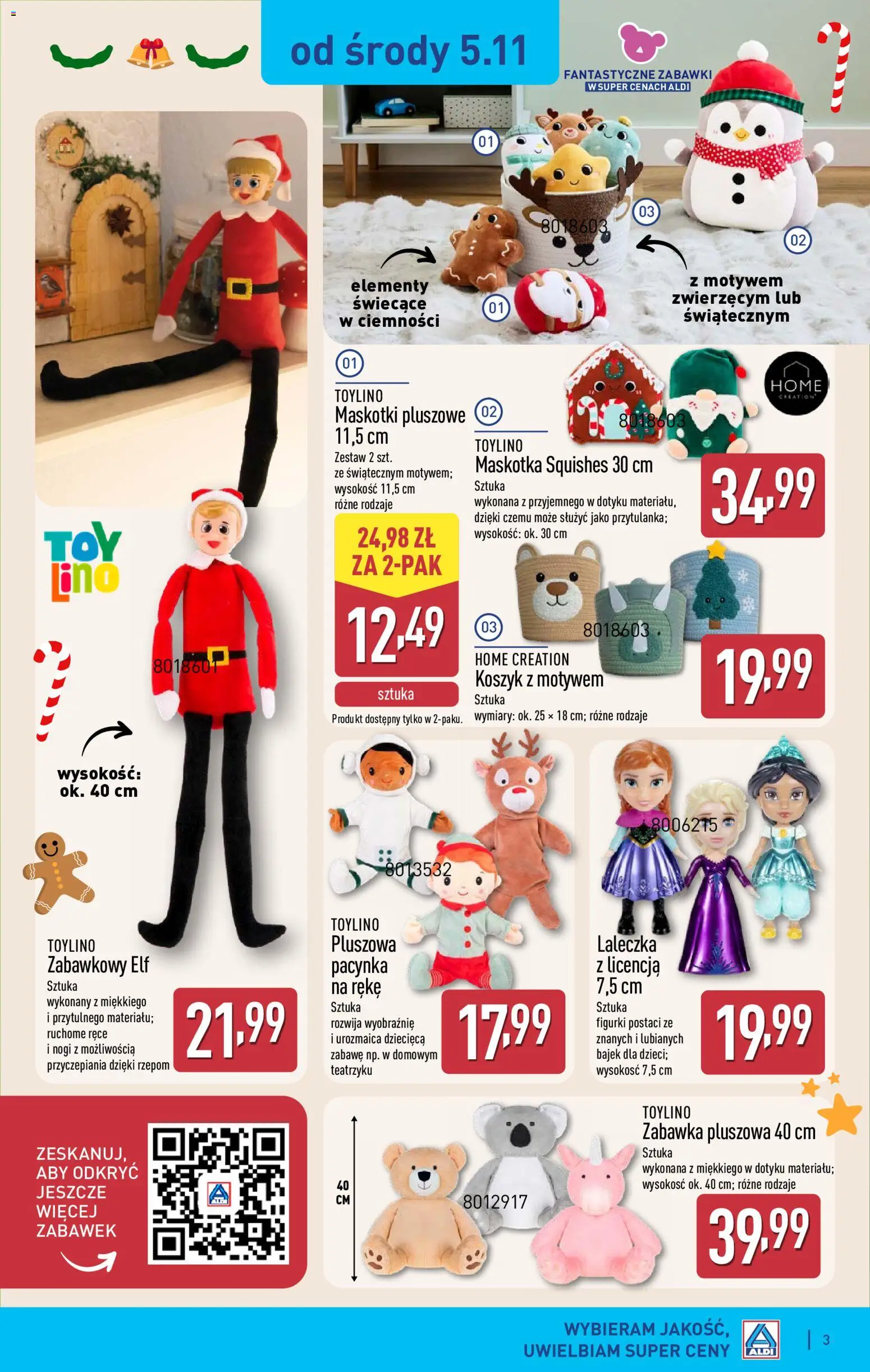 Aldi Gazetka - Hity od Środy i od Soboty od 05.11.2025 | Strona: 3 | Produkty: Figurki