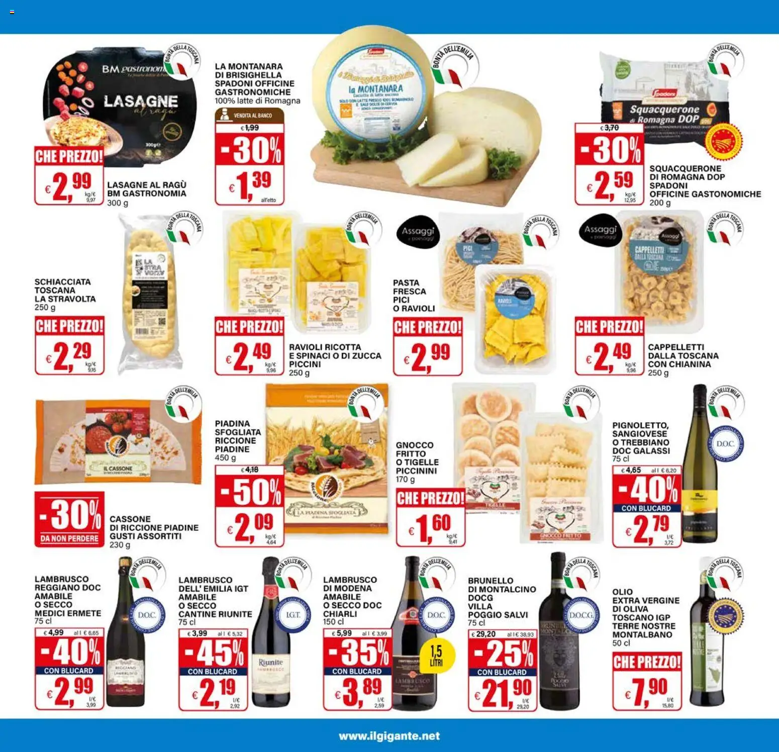 Volantino Il Gigante del 09.04.2026 | Pagina: 19 | Prodotti: Latte, Pasta, Spinaci, Zucca