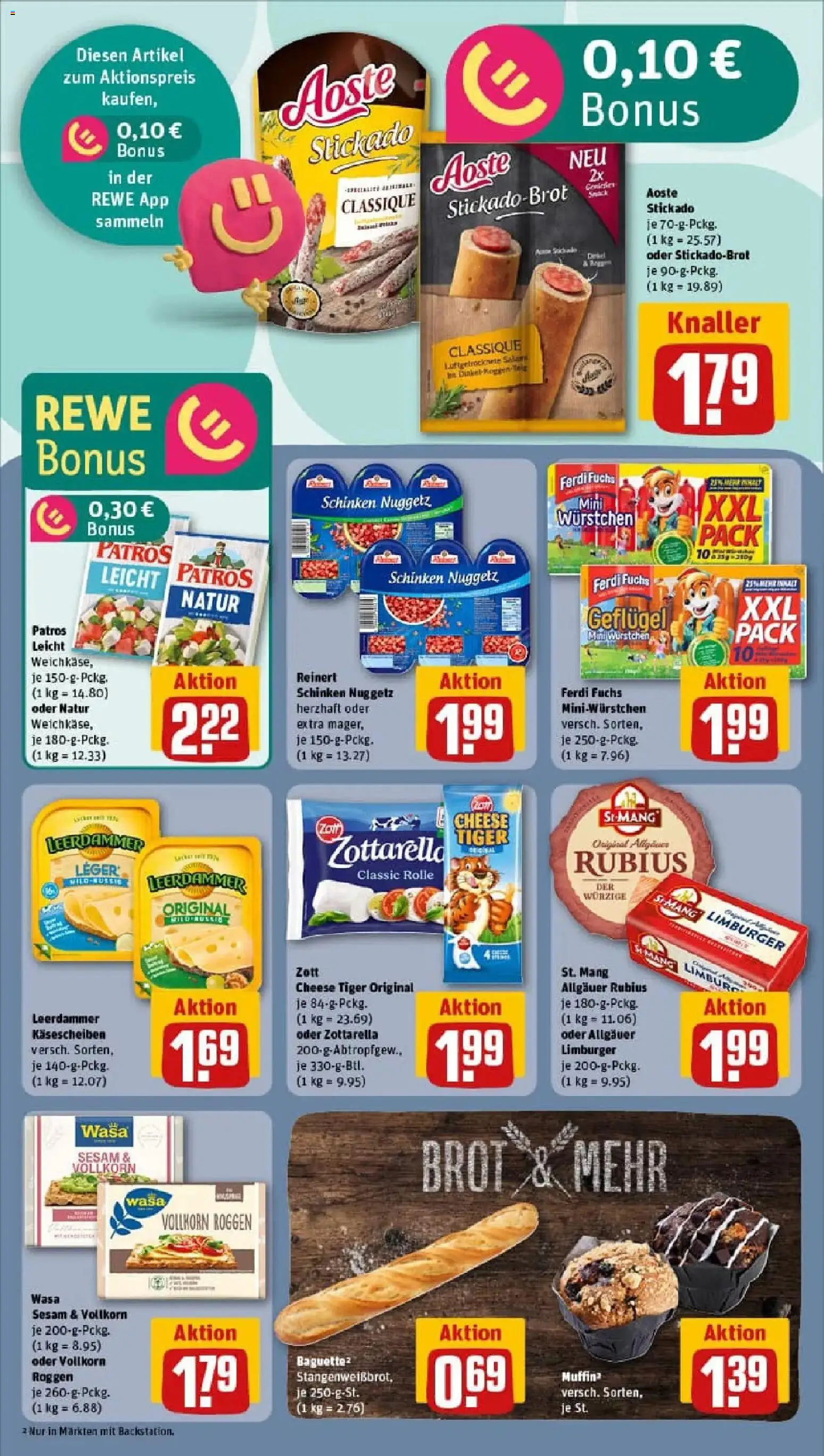 Rewe prospekt Bünde	 – gültig ab 18.01.2026 | Seite: 14 | Produkte: Patros, Leerdammer, Brot, Schinken