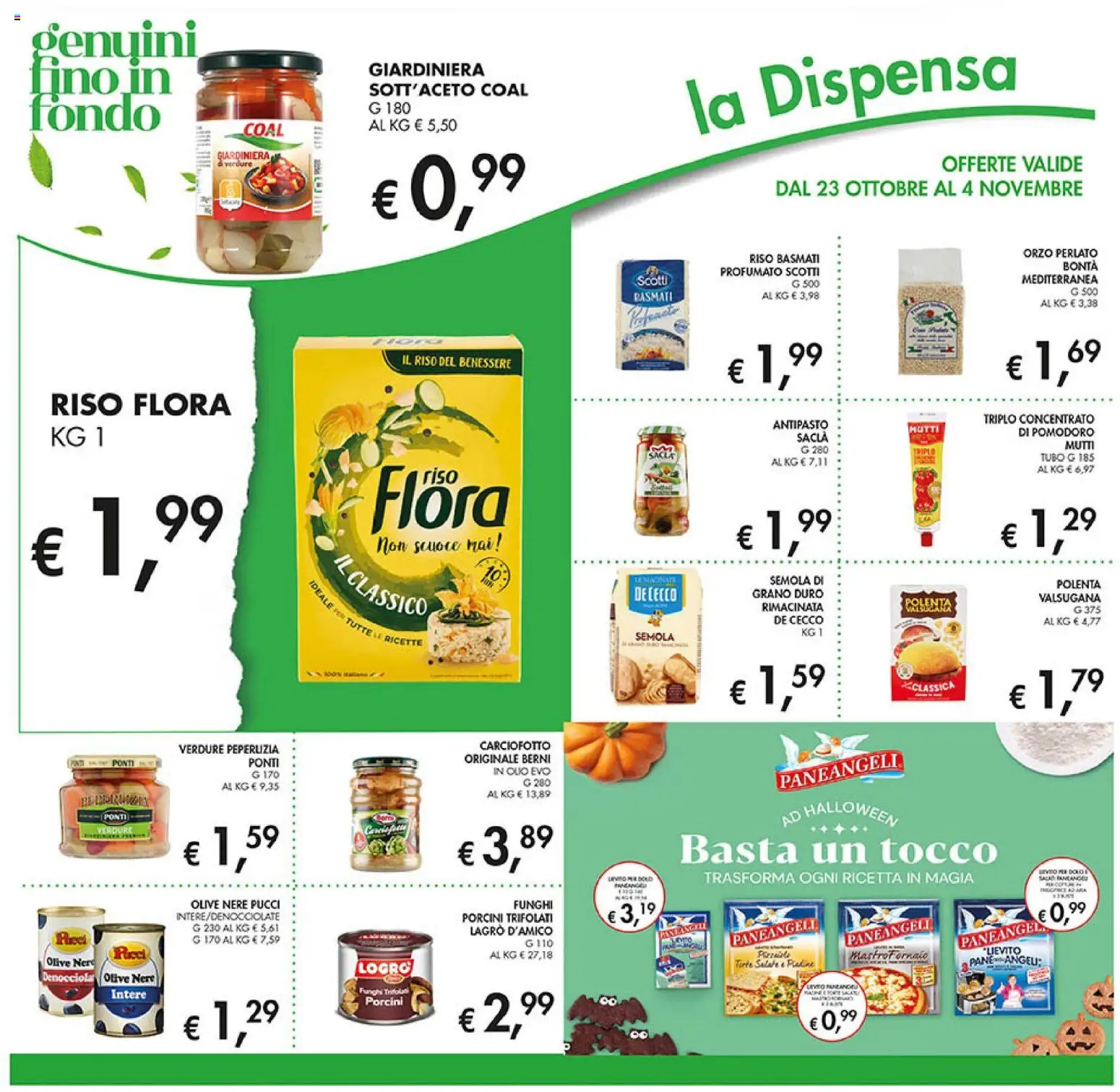 Volantino Coal del 23.10.2025 | Pagina: 20 | Prodotti: Riso Basmati, Pane, Verdure, Mutti