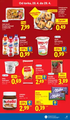 Lidl katalog akcije – veljaven od 23.04.2026 | Stran: 49 | Izdelki: Ementalec, Jogurt, Kisla smetana, Smetana
