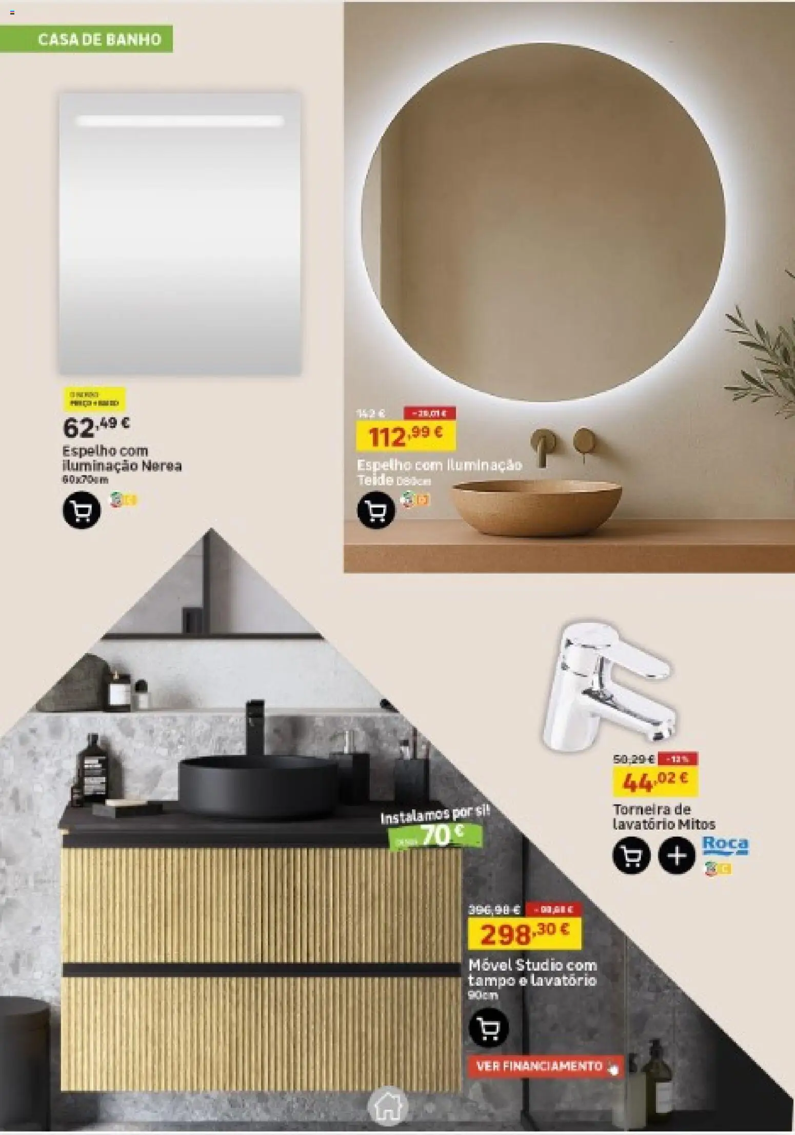 Leroy Merlin - Arquipélago da Madeira │ válido de 19.02.2026 | Página: 9 | Produtos: Torneira, Lavatório, Casa de banho, Banho