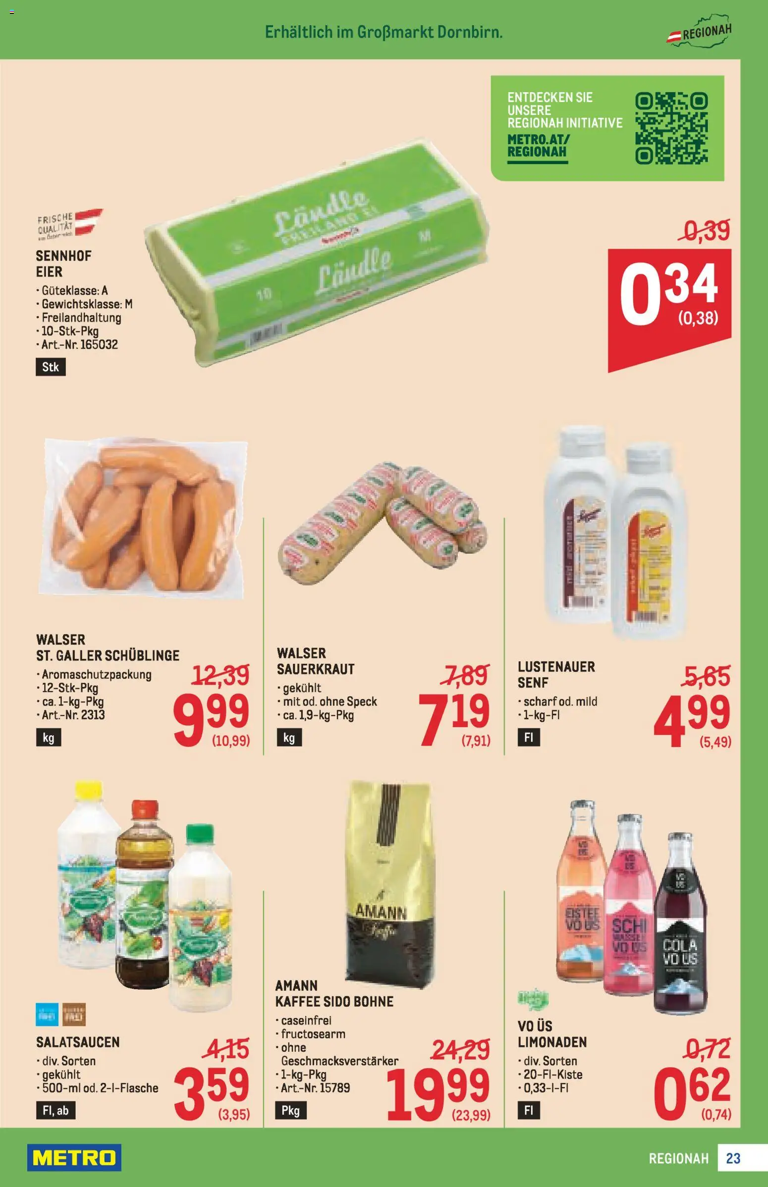 Metro Profi gültig ab 22.01.2026 | Seite: 23 | Produkte: Eier, Kaffee