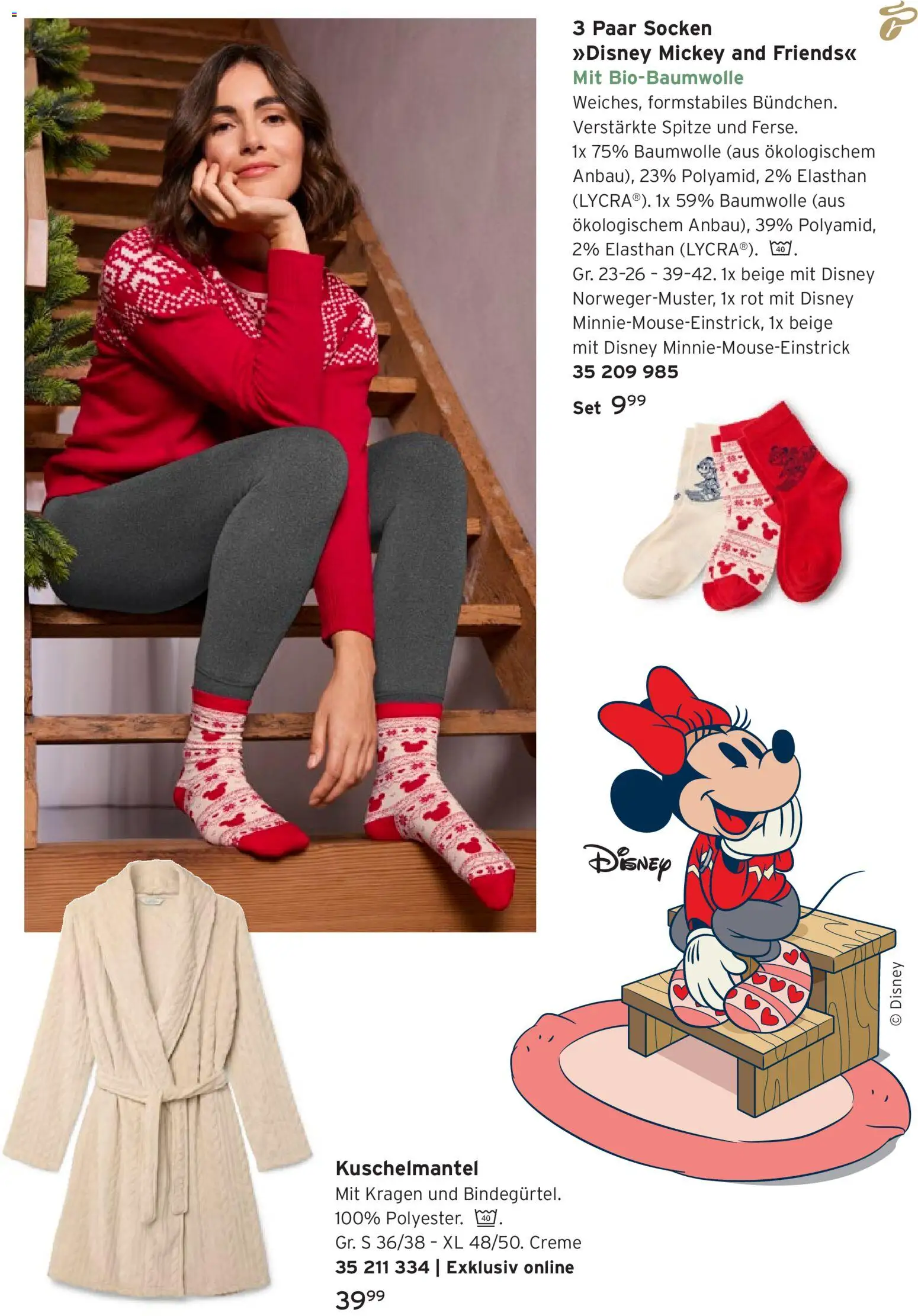 Tchibo Weihnachtsfreude mit Disney – gültig ab 17.12.2025 | Seite: 7 | Produkte: Creme, Socken
