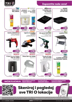 Tri O katalog - pregled Tri O kataloga - važi od 15.01.2026 | Strana: 4 | Proizvode: Mikser, Brusilica, Ljuljaška, Bušilica