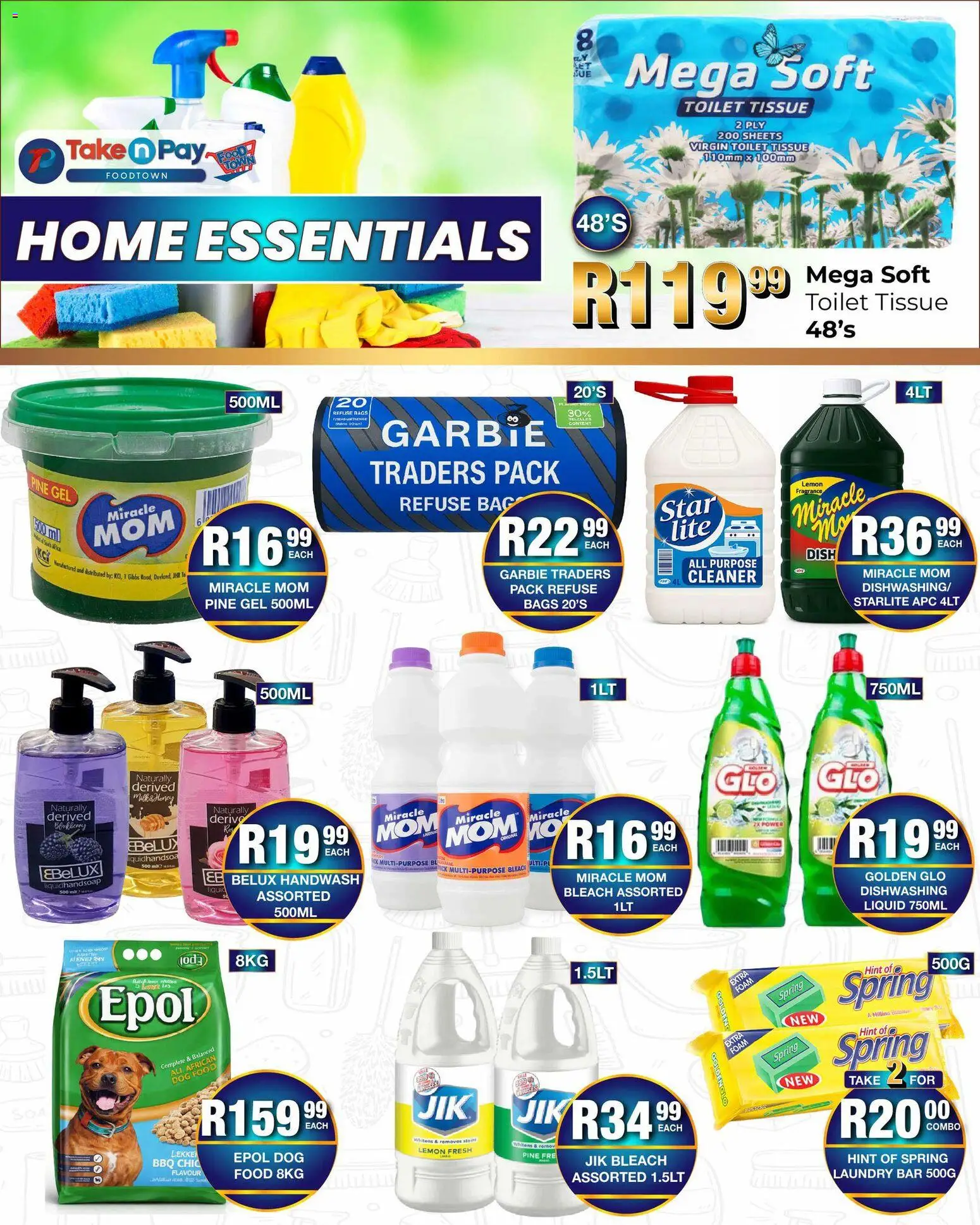 New Take n Pay catalogue – valid from 02.03.2026 | Page: 24 | Products: Bag, Rags, Milk, Lemon